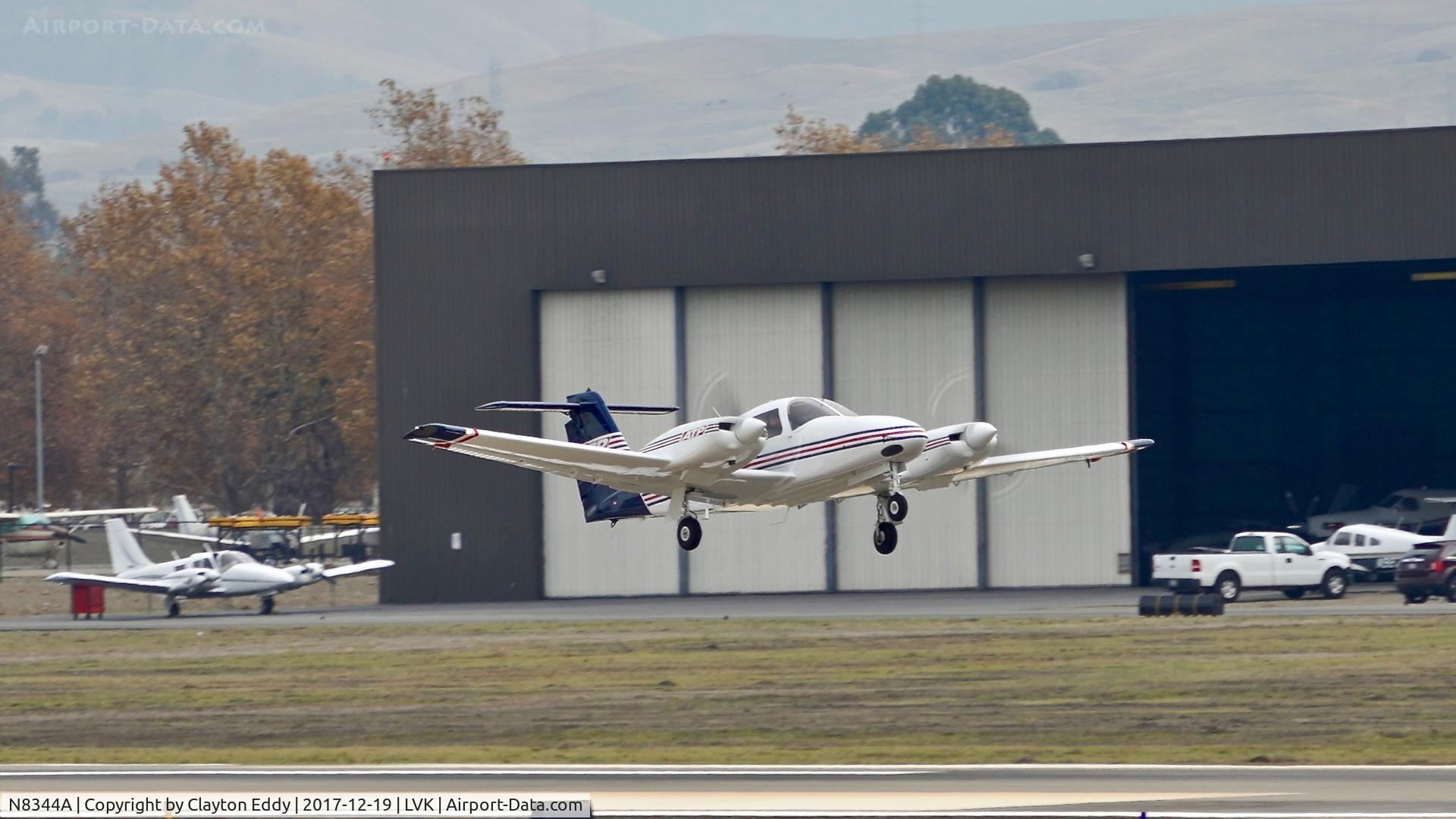 N8344A, 2008 Piper PA-44-180 Seminole C/N 4496264, Livermore Airport California 2017.
