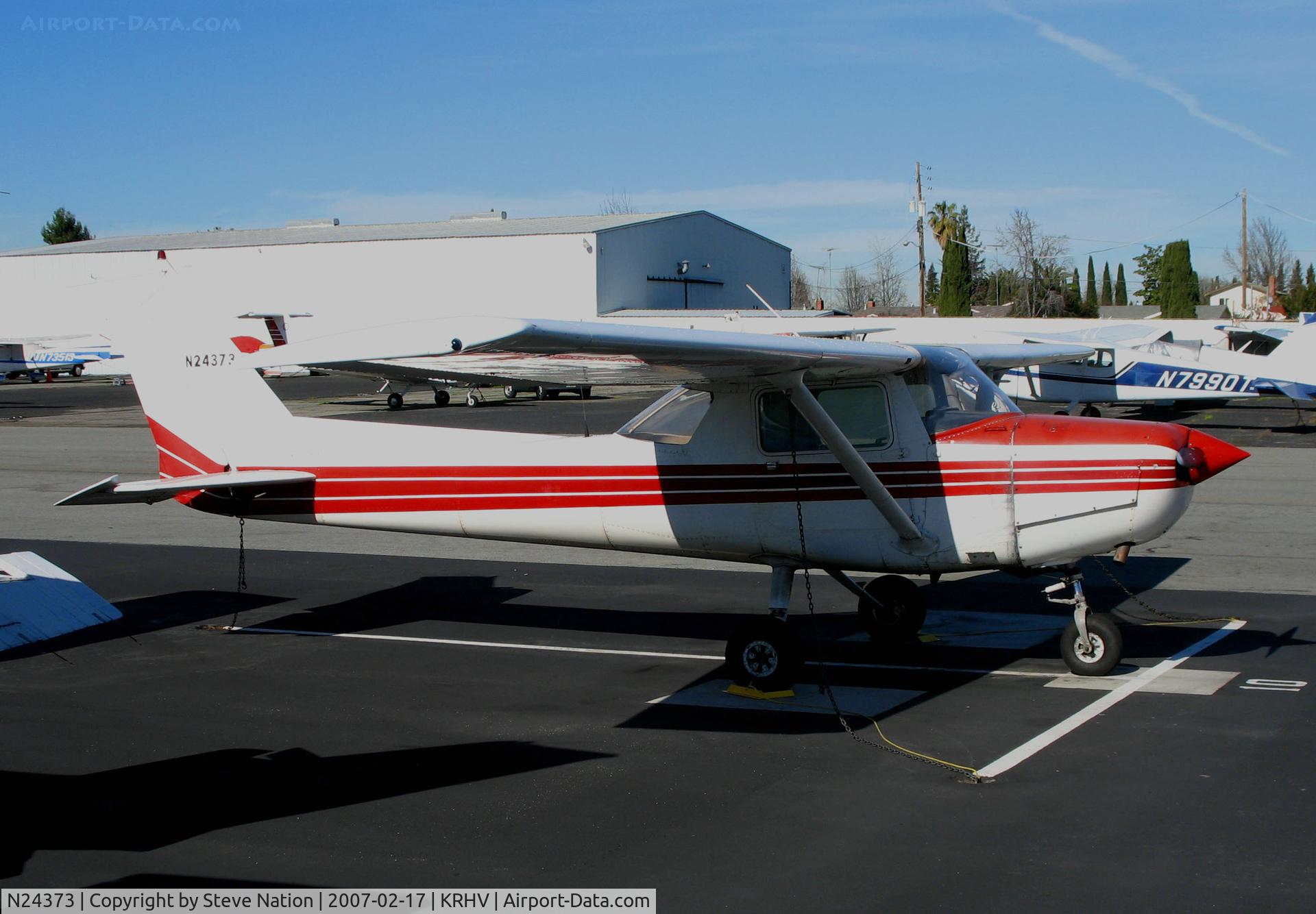 N24373, Cessna 152 C/N 15282078, Nice Air 1977 Cessna 152 @ Reid-Hillview Airport (San Jose), CA home base