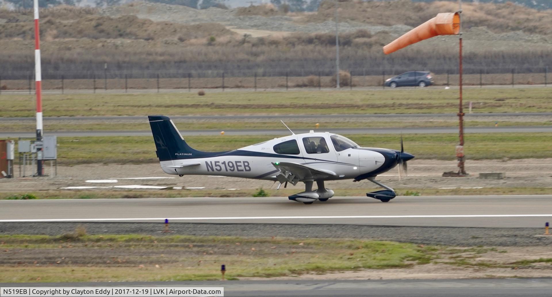 N519EB, 2015 Cirrus SR-22T C/N 0947, Livermore Airport California 2017.