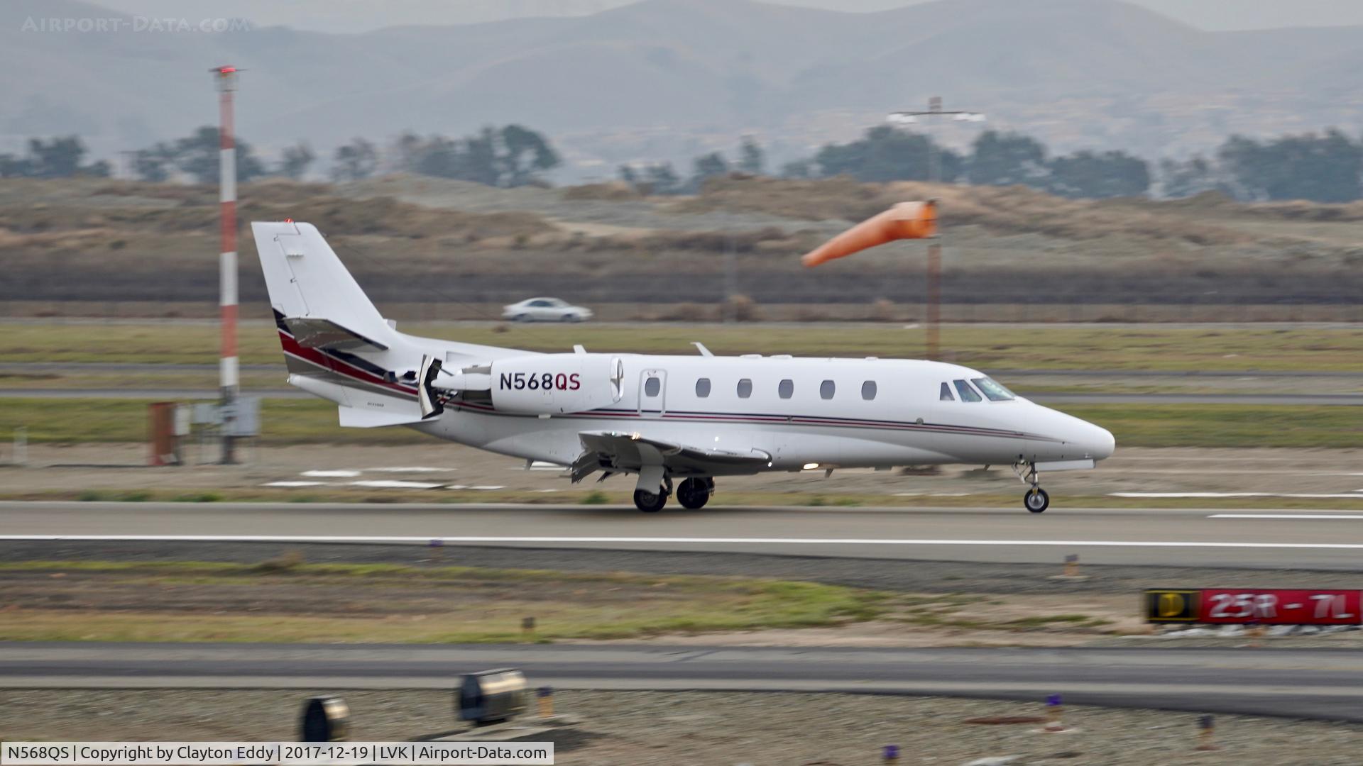 N568QS, 2008 Cessna 560XLS Citation Excel C/N 560-5829, Livermore Airport California 2017.
