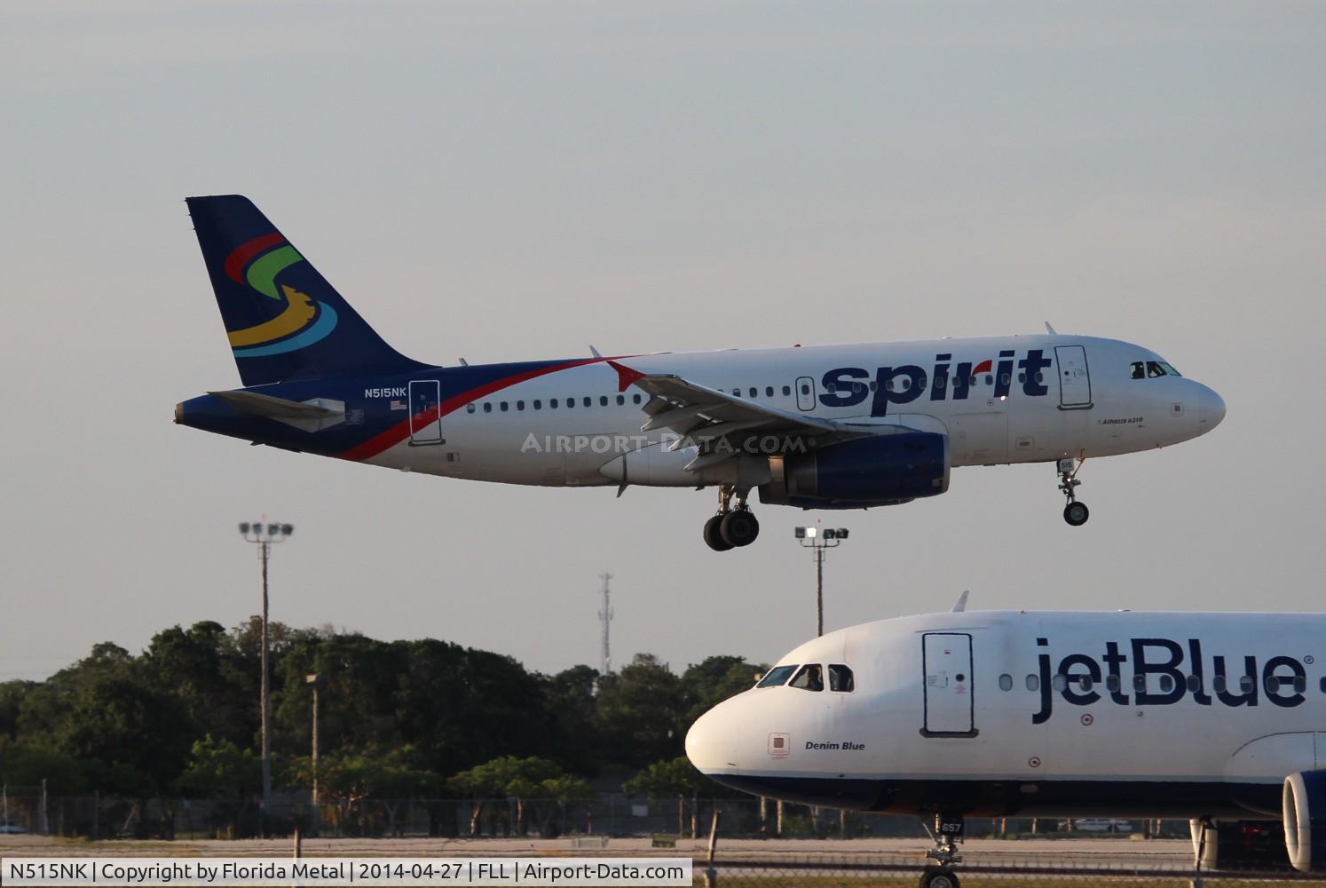 N515NK, 2006 Airbus A319-132 C/N 2698, Spirit