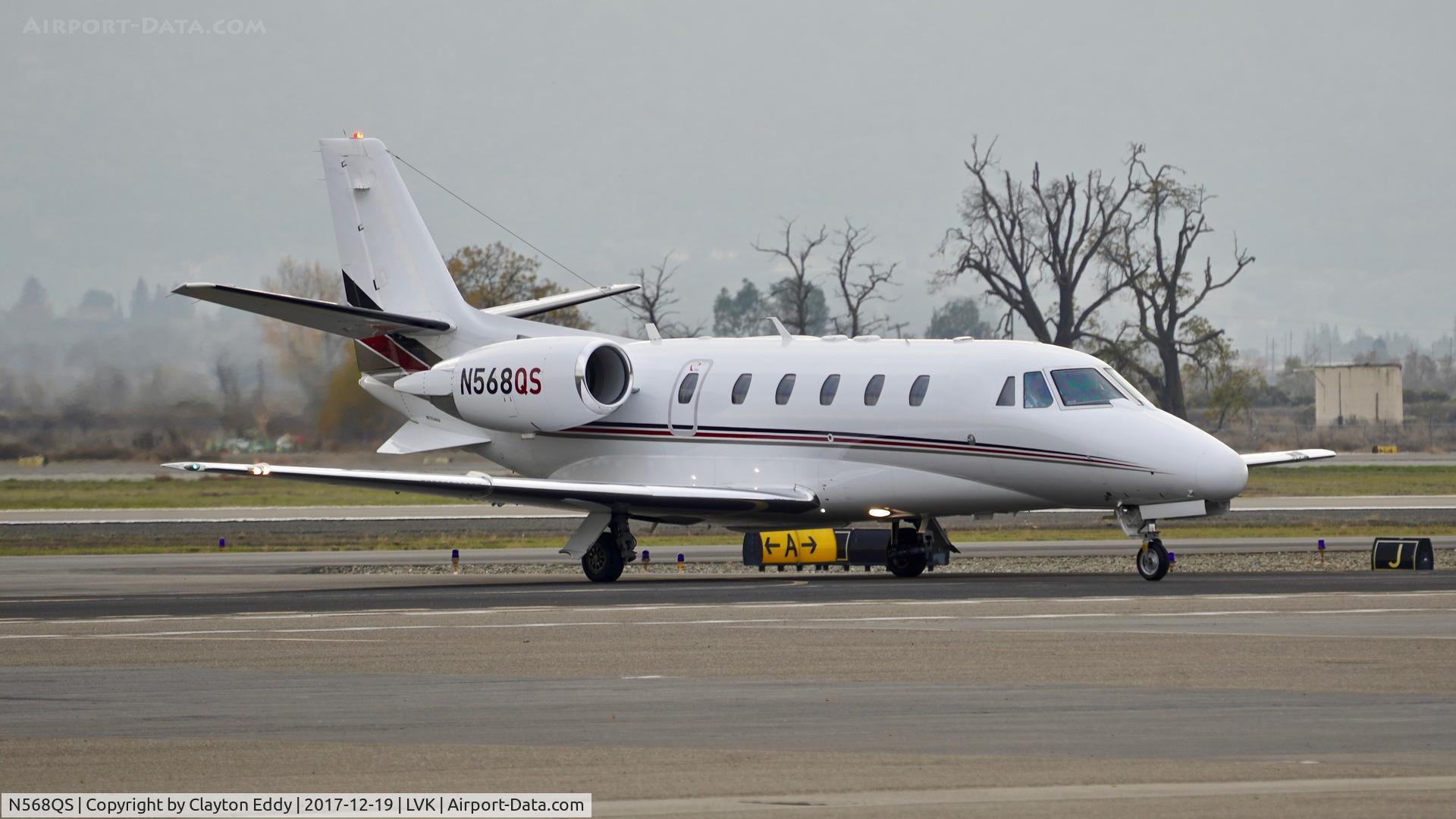N568QS, 2008 Cessna 560XLS Citation Excel C/N 560-5829, Livermore Airport California 2017.
