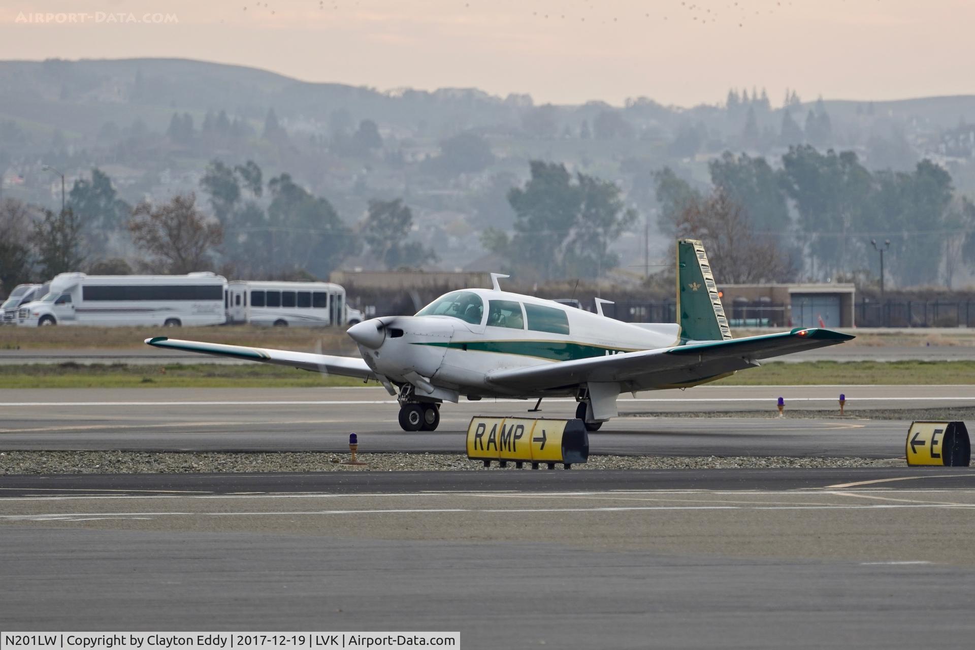 N201LW, 1978 Mooney M20J 201 C/N 24-0507, Livermore Airport California 2017.