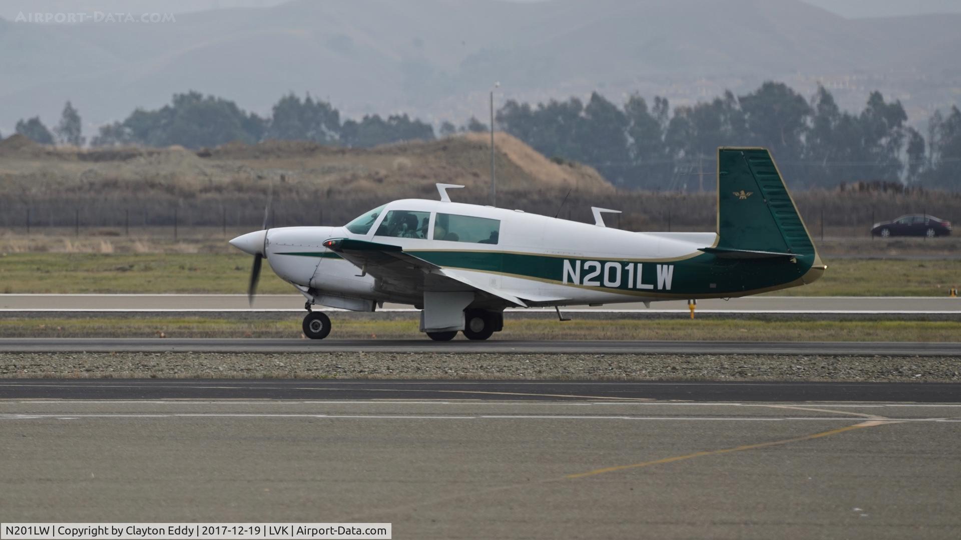 N201LW, 1978 Mooney M20J 201 C/N 24-0507, Livermore Airport California 2017.