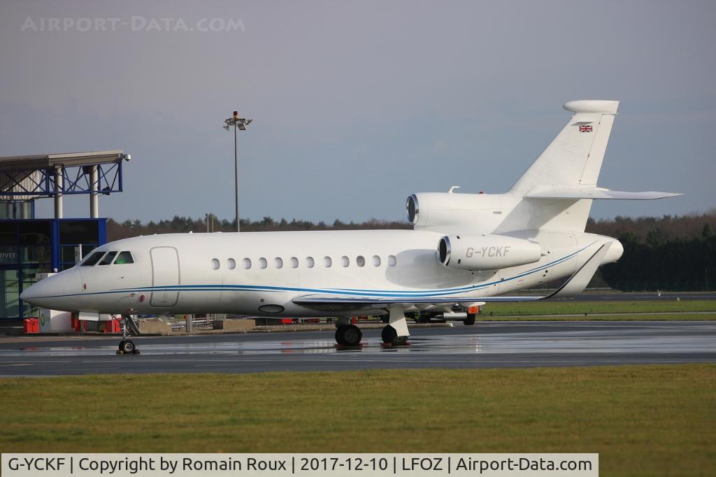 G-YCKF, 2011 Dassault Falcon 900LX C/N 256, Parked