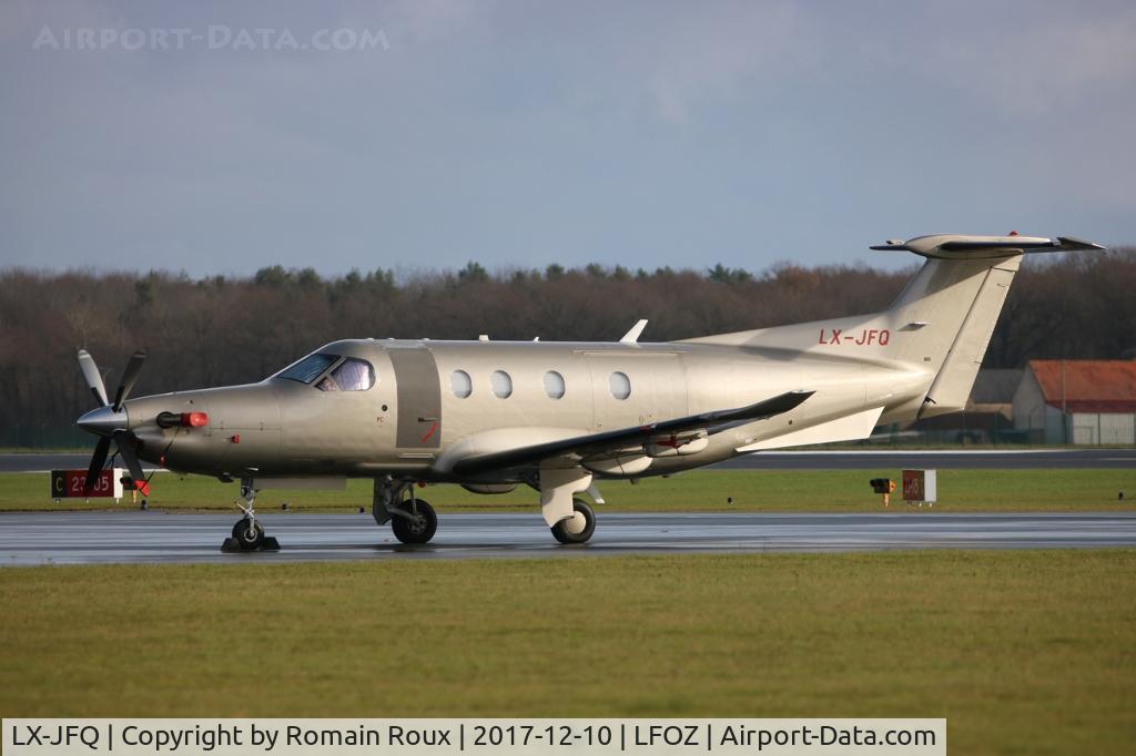 LX-JFQ, 2007 Pilatus PC-12/47 C/N 876, Parked