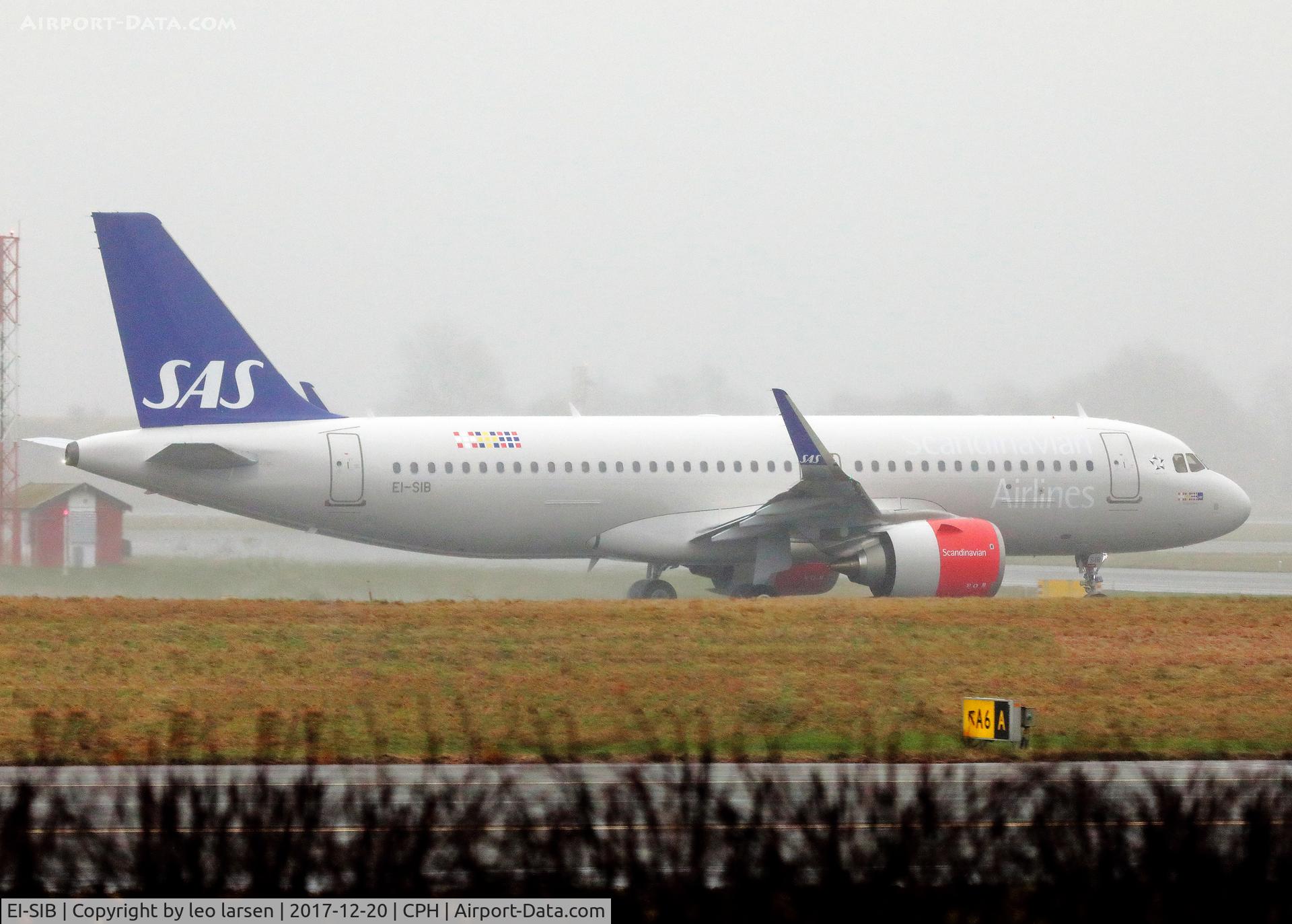 EI-SIB, 2017 Airbus A320-251N C/N 7951, Copenhagen 20.12.2017 .The first revenue flight as SK 503 to London LHR.SAS Ireland.