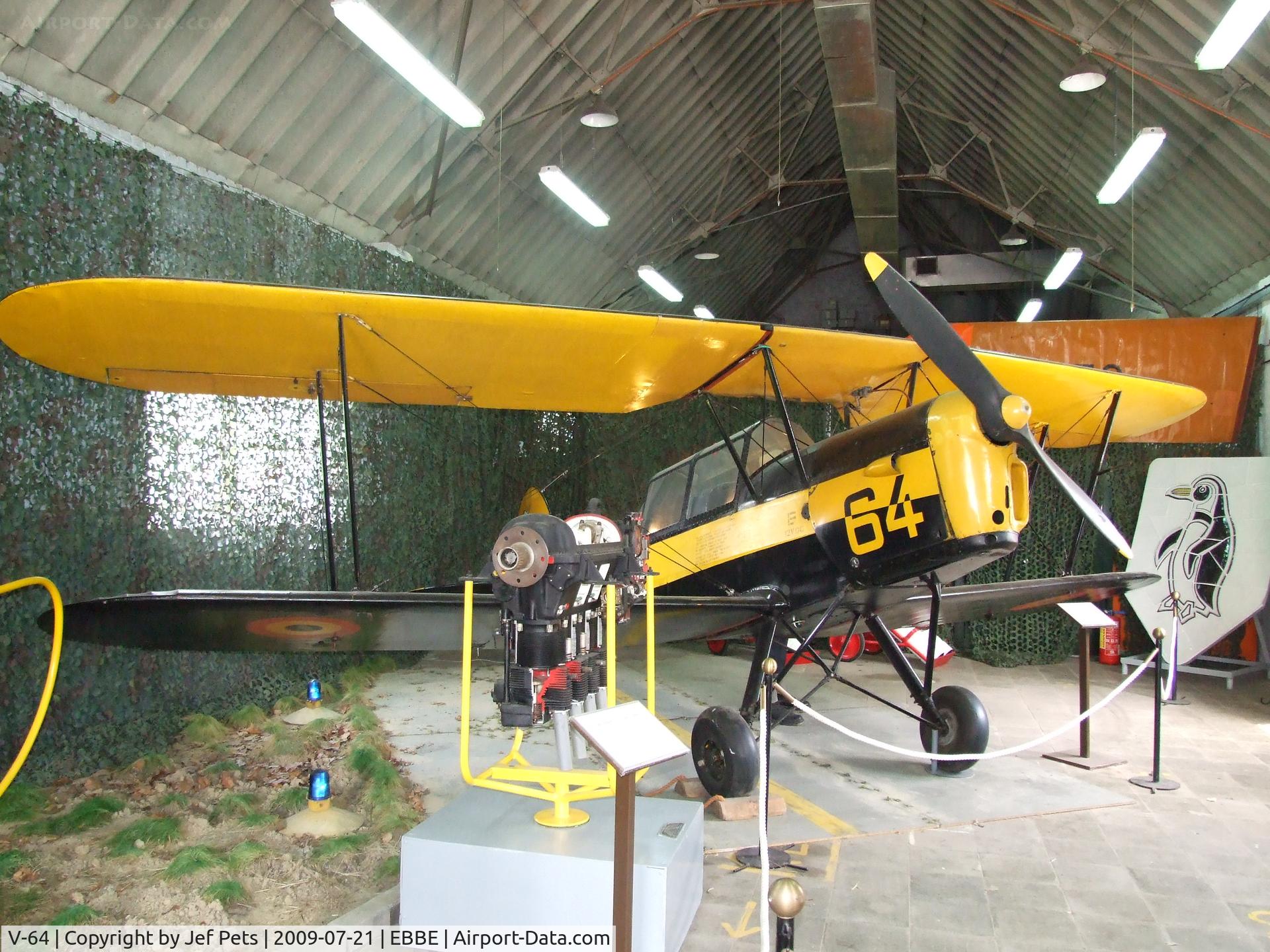 V-64, Stampe-Vertongen SV-4B C/N 1206, Preserved at Beauvechain.