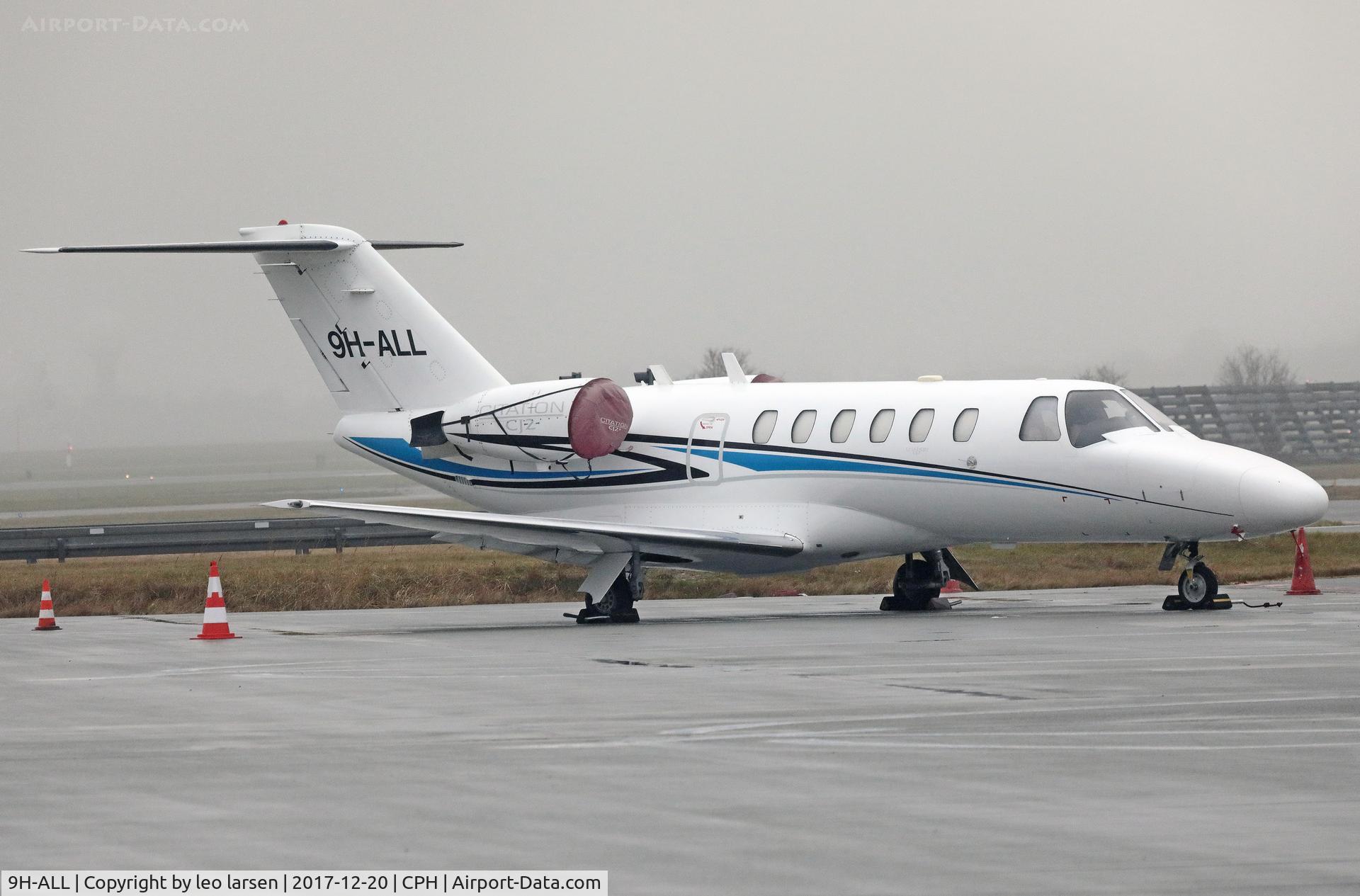9H-ALL, 2000 Cessna 525A CitationJet CJ2 C/N 525A-0005, Copenhagen 20.12.2017