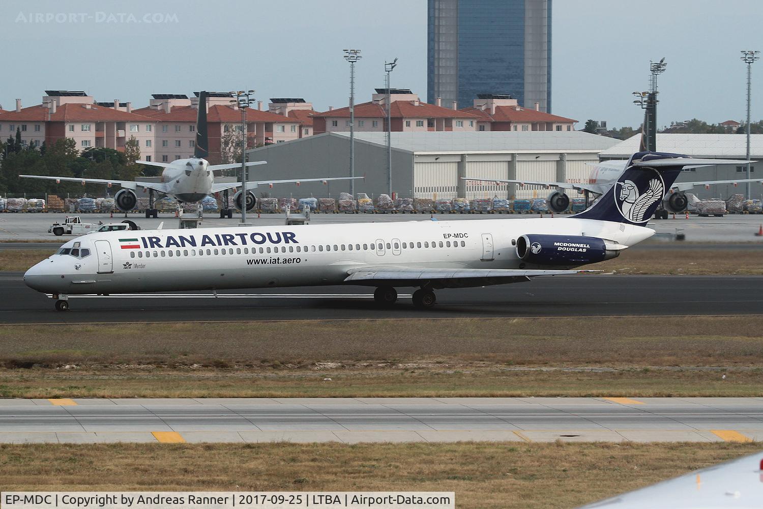 EP-MDC, 1991 McDonnell Douglas MD-82 (DC-9-82) C/N 49524, Iran Air Tours MD-82