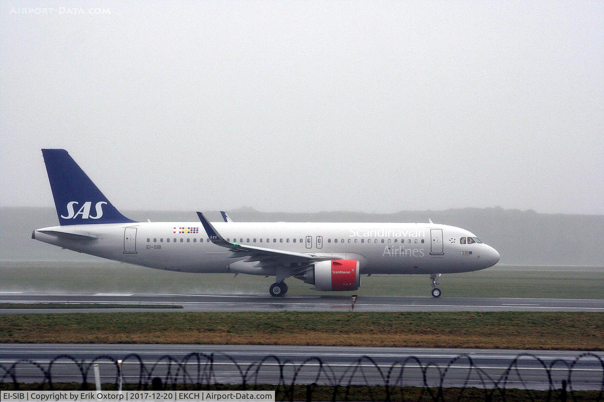 EI-SIB, 2017 Airbus A320-251N C/N 7951, EI-SIB taking off rw 22R. First Commercial flight of Scandinavian Airlines Ireland as SK503 CPH-LHR.