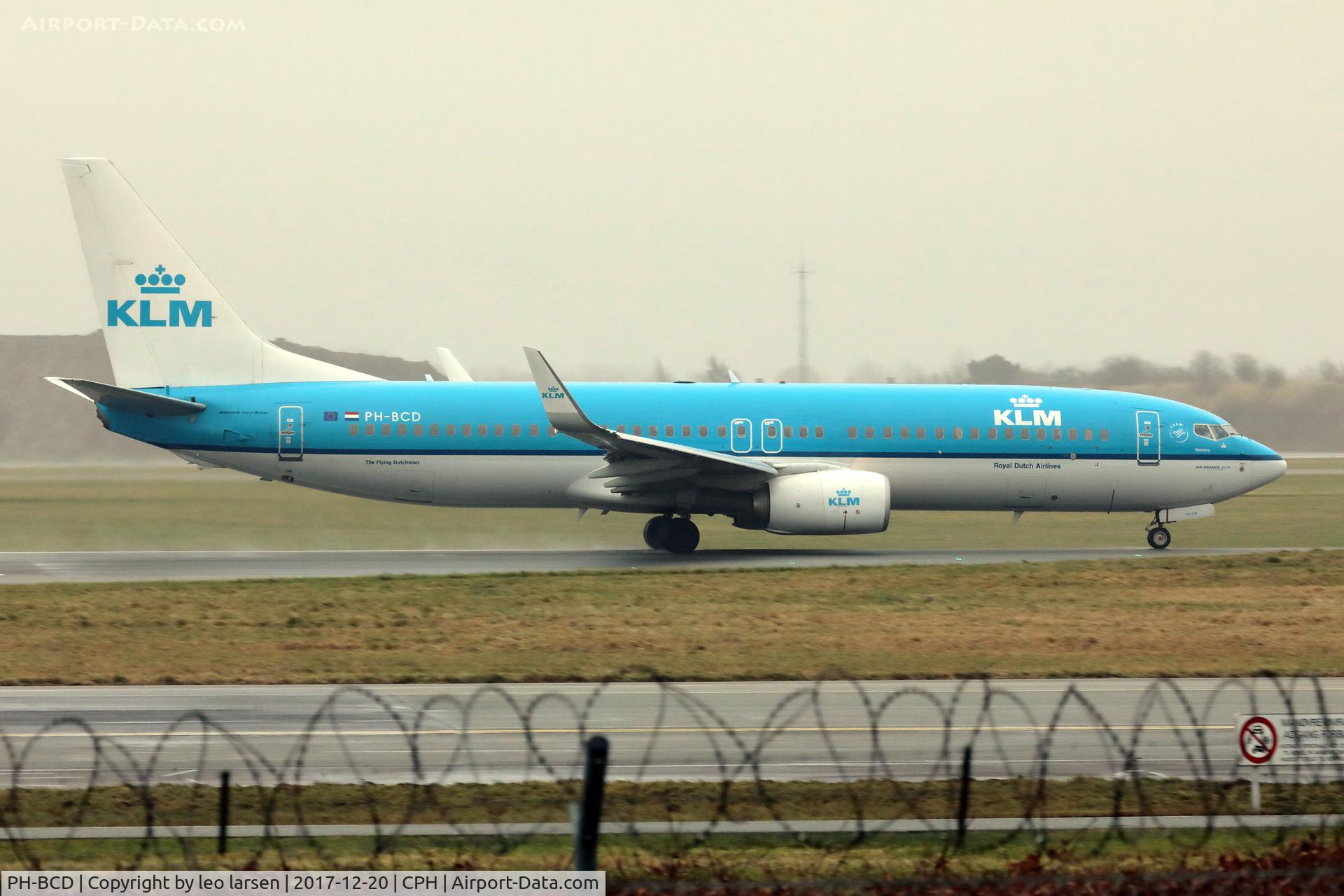 PH-BCD, 2013 Boeing 737-8K2 C/N 42149, Copenhagen 20.12.2017