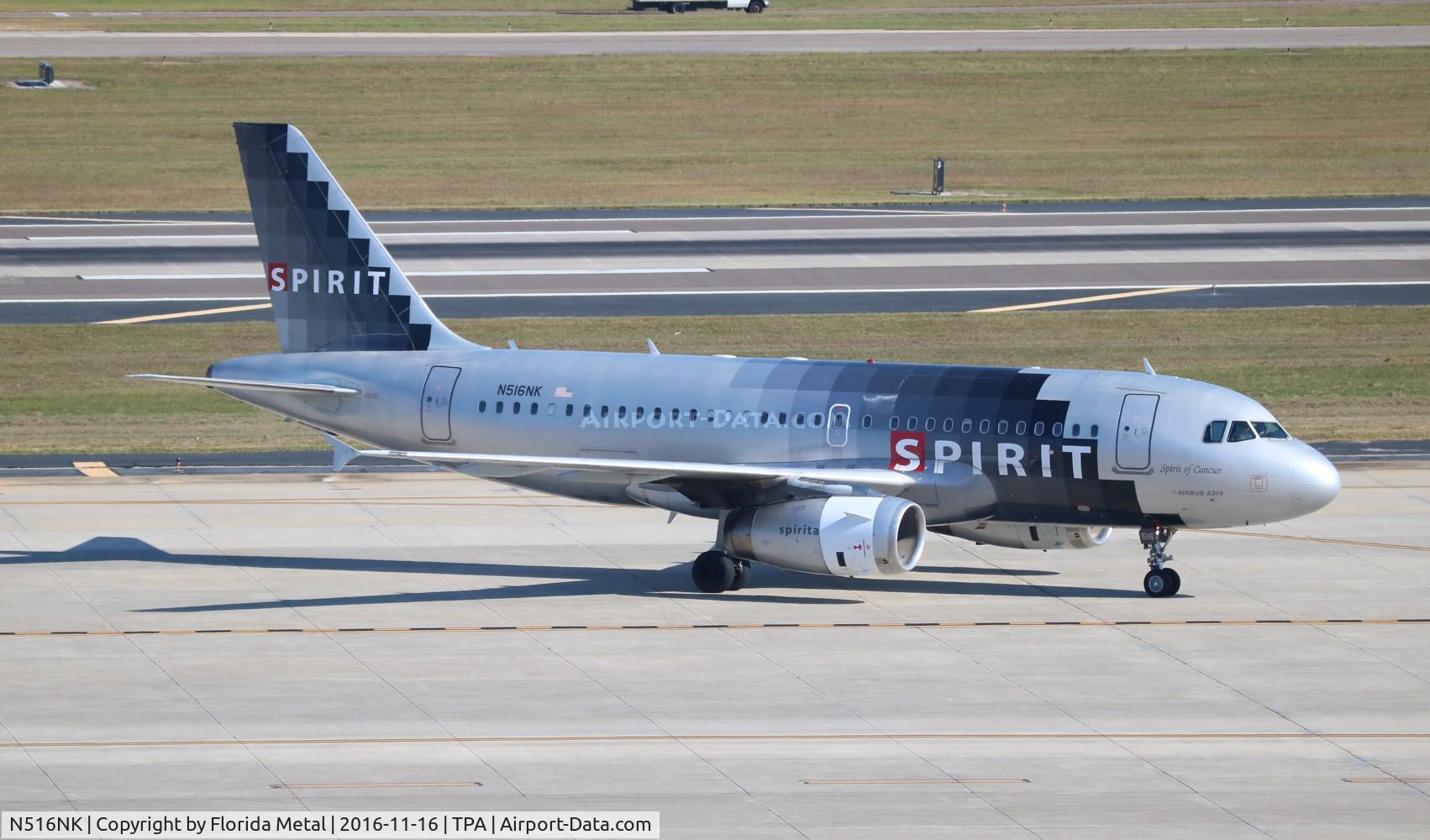 N516NK, 2006 Airbus A319-132 C/N 2704, Spirit