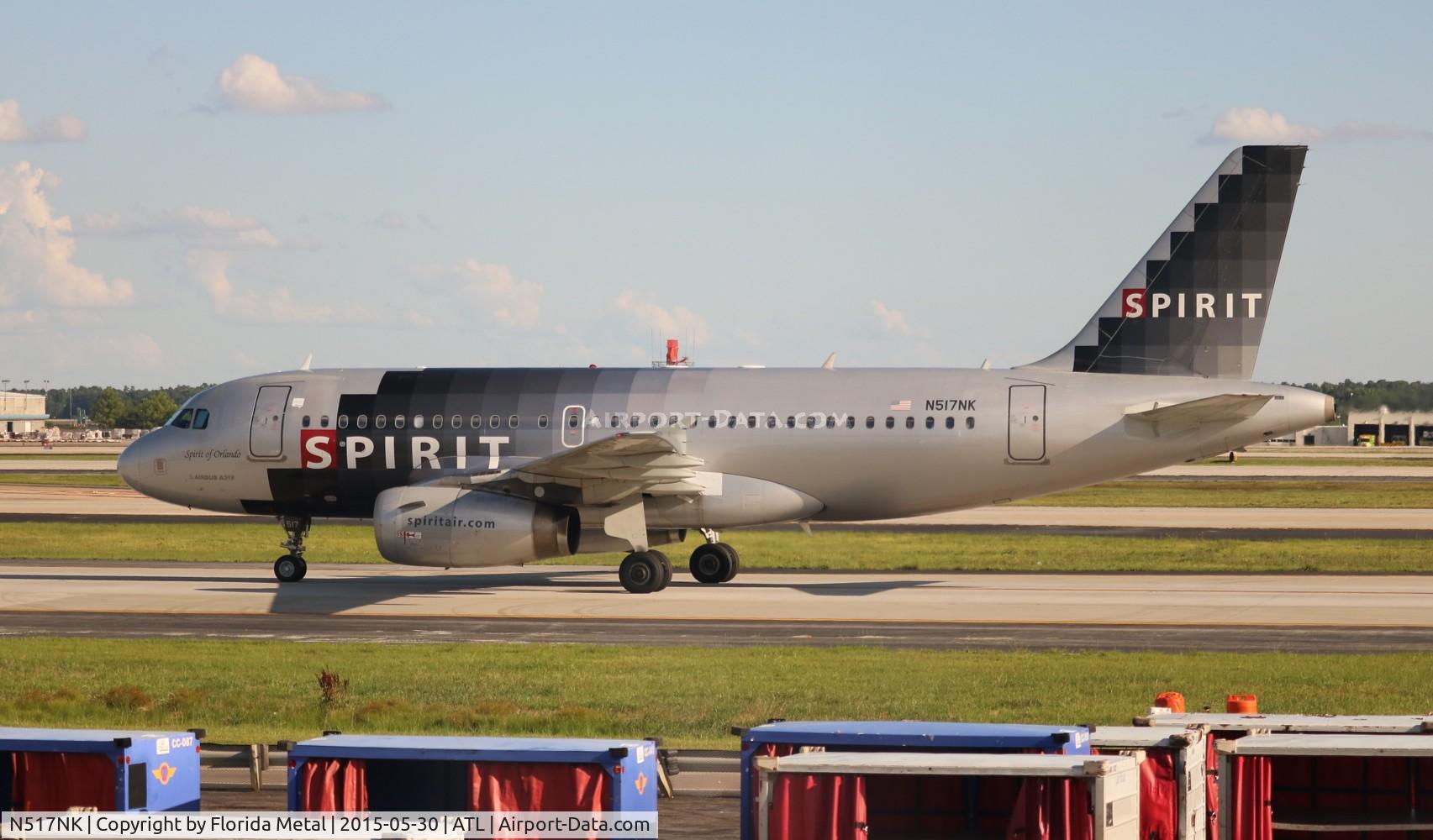 N517NK, 2006 Airbus A319-132 C/N 2711, Spirit