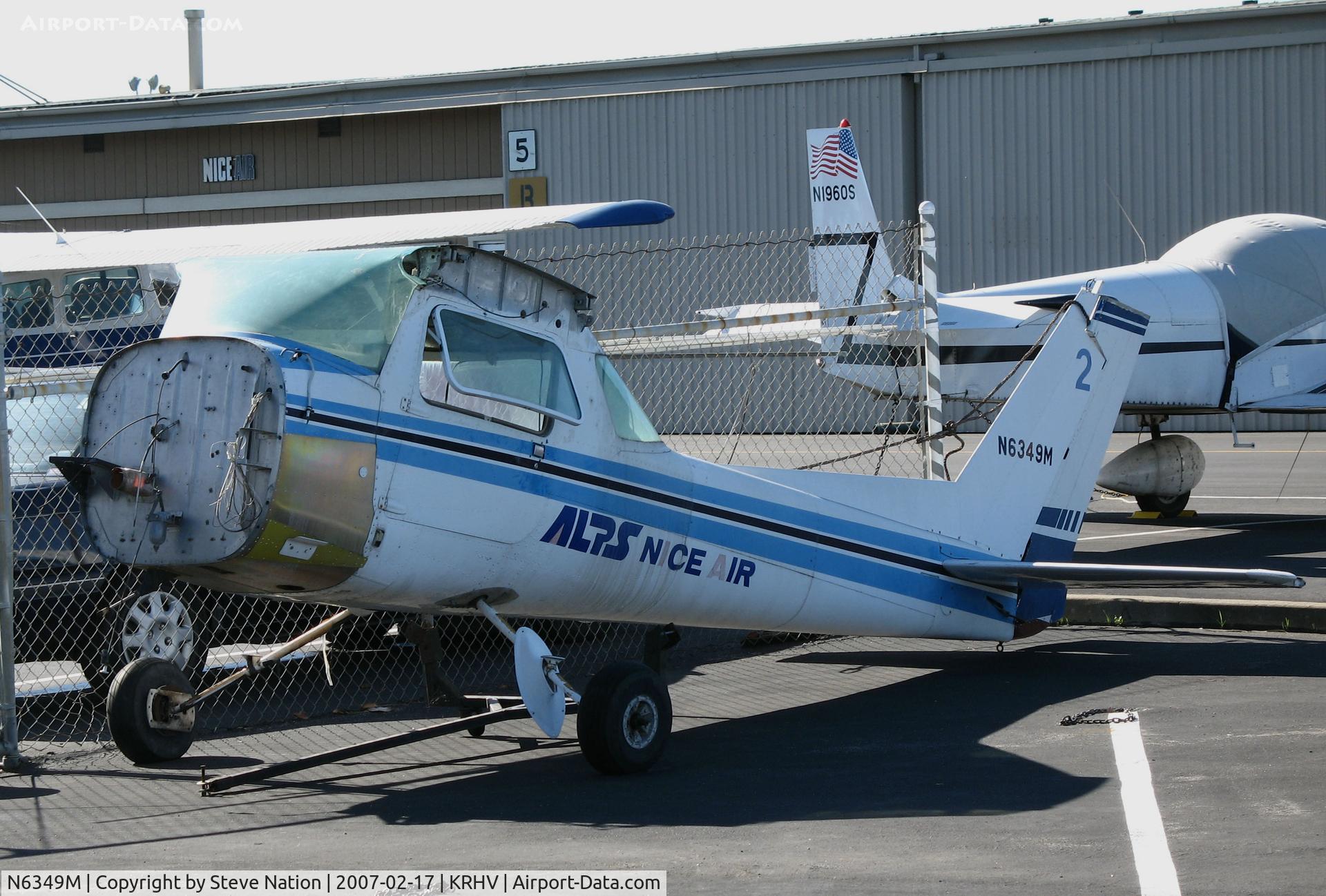 N6349M, 1980 Cessna 152 C/N 15284688, Fuselage only ALPS Nice Air 1980 Cessna 152 #2 minus engine @ Reid-Hillview Airport (San Jose), CA