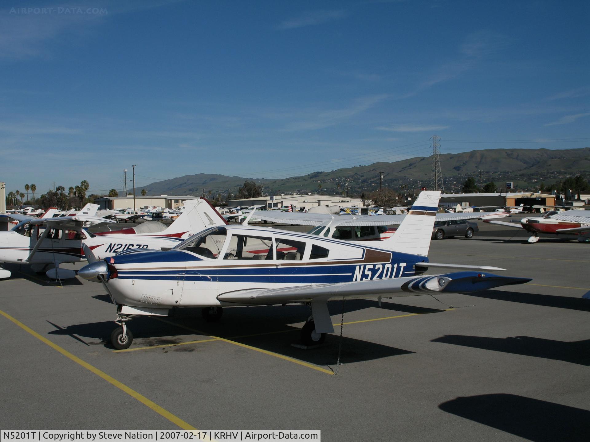 N5201T, 1972 Piper PA-28R-200 C/N 28R-7235193, Locally-based 1972 Piper PA-28R-200 Arrow @ Reid-Hillview Airport (San Jose), CA