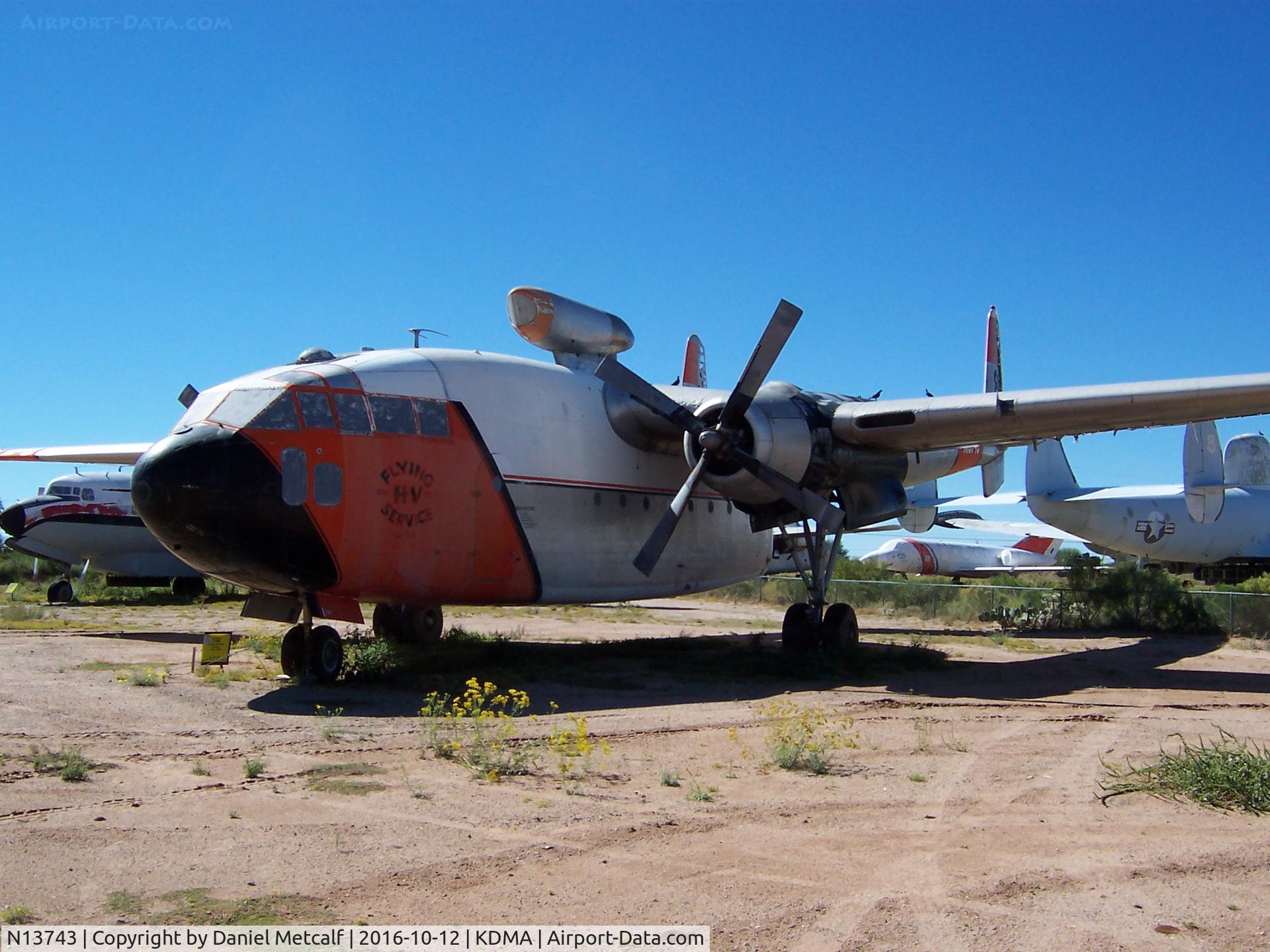 N13743, 1949 Fairchild C-119C Flying Boxcar C/N 10369, Pima Air & Space Museum