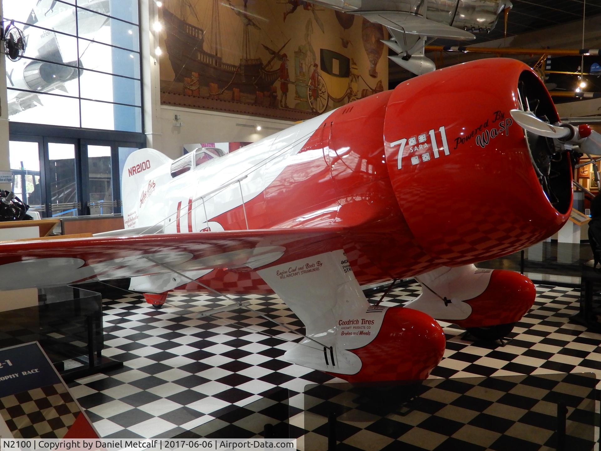 N2100, 1932 Granville Brothers Gee Bee Sportster D C/N R-1, San Diego Air & Space Museum