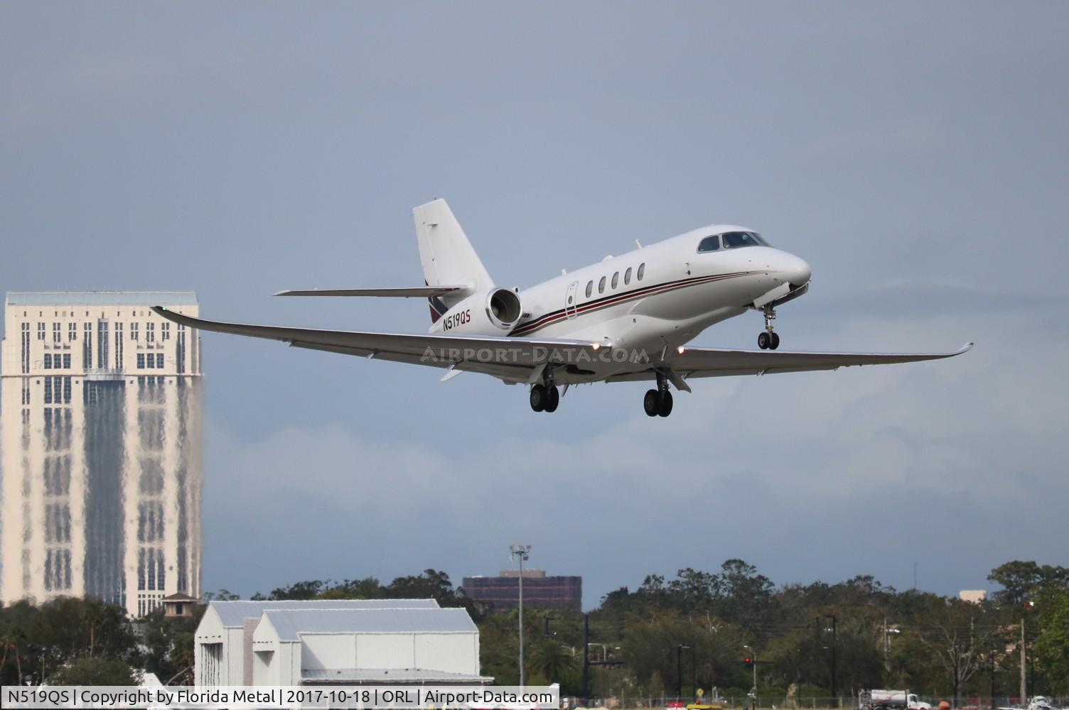 N519QS, 2016 Cessna 680A Citation Latitude C/N 680A-0054, Net Jets