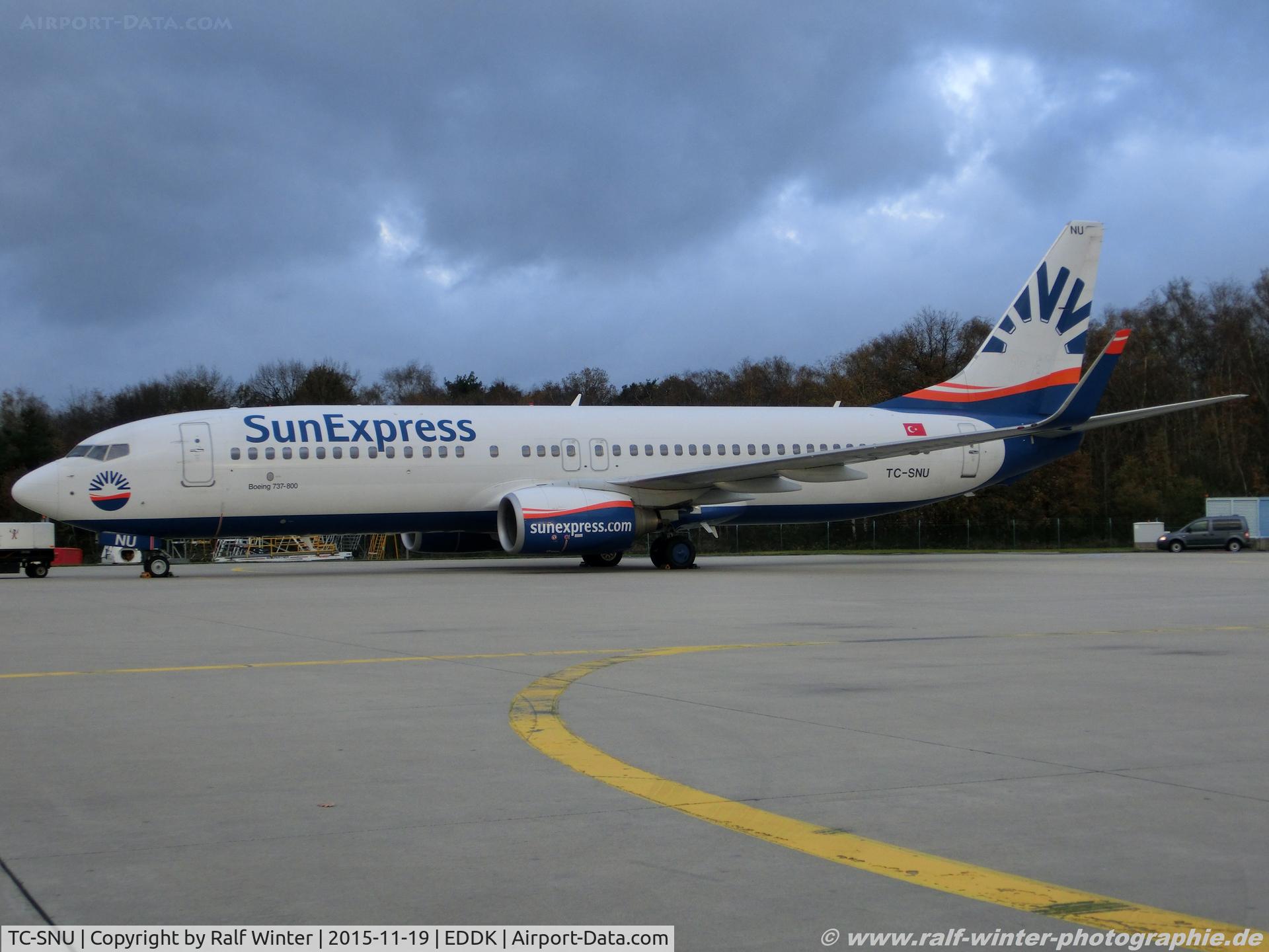 TC-SNU, 2010 Boeing 737-8HC C/N 40756, Boeing 737-8HC(W) - XQ SXS SunExpress - 40756 - TC-SNU - 19.11.2015 - CGN