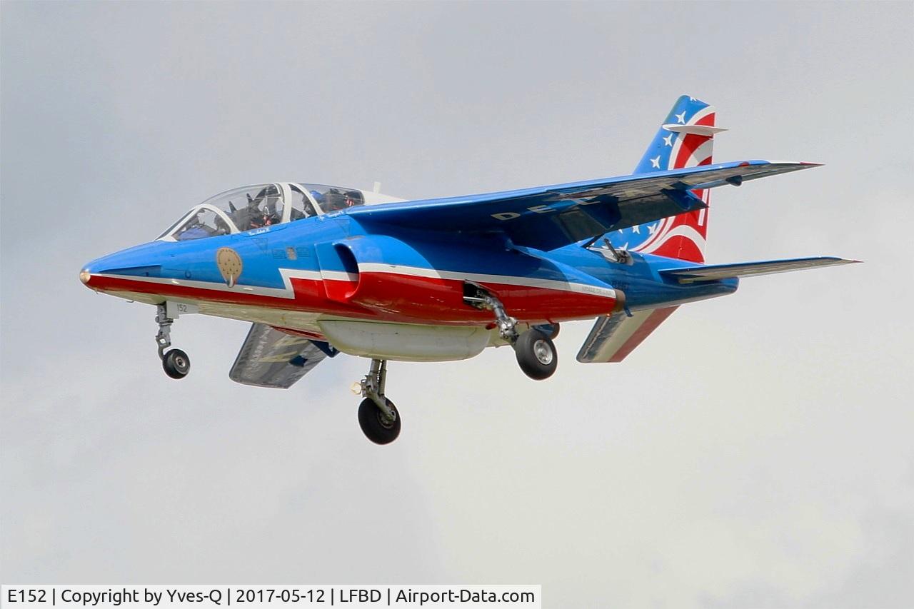 E152, Dassault-Dornier Alpha Jet E C/N E152, Dassault Dornier Alphajet E (F-UHRT), Athos 07 of Patrouille de France 2017, Bordeaux-Mérignac Air Base 106 (LFBD-BOD) Open day 2017