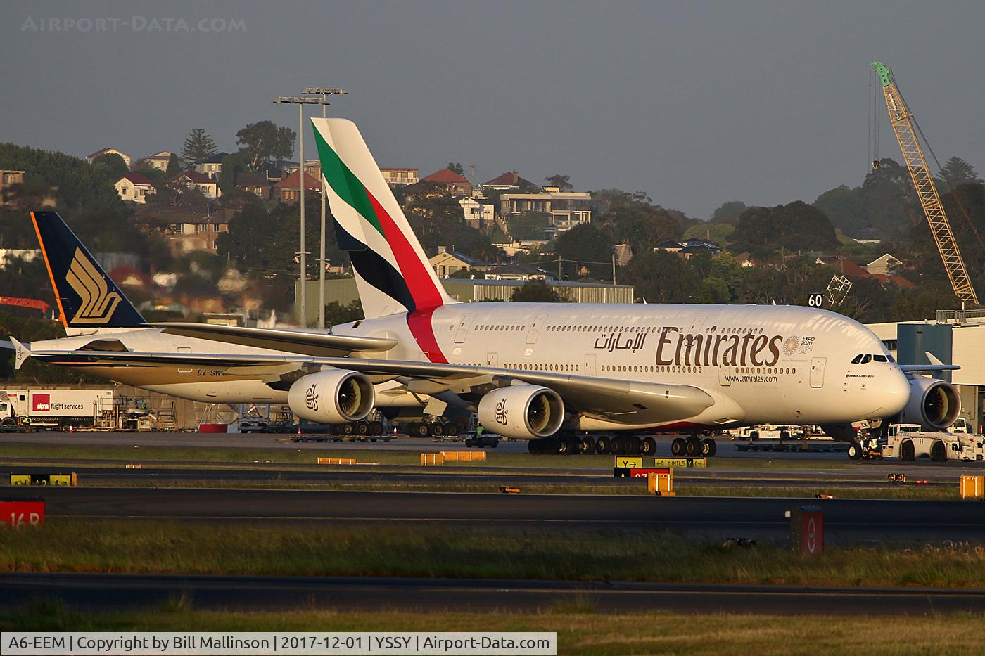 A6-EEM, 2013 Airbus A380-861 C/N 134, PUSH BACK