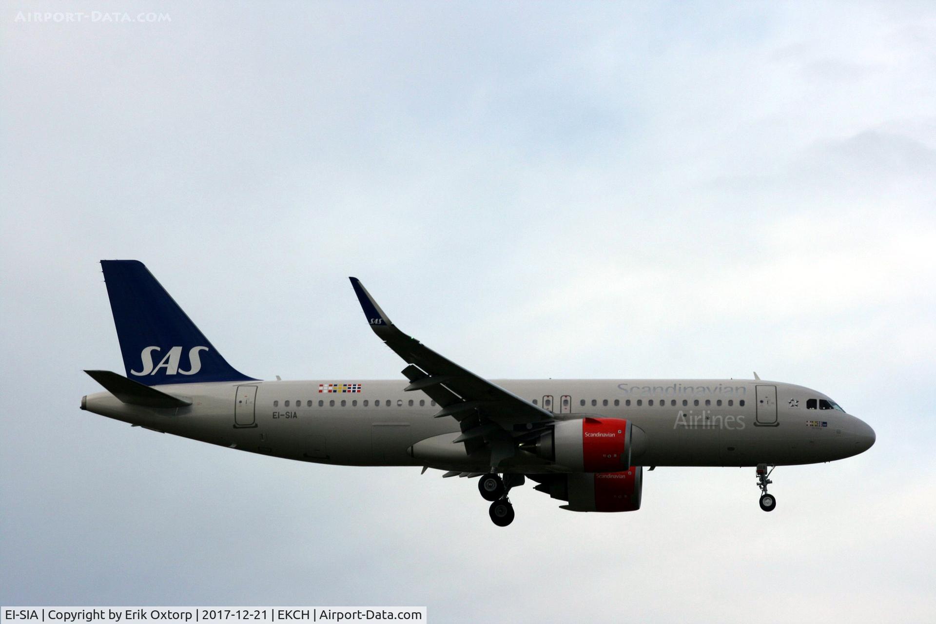 EI-SIA, 2017 Airbus A320-251N C/N 7897, EI-SIA landing rw 04L.
Returning to CPH as SK502 after the second Commercial flight