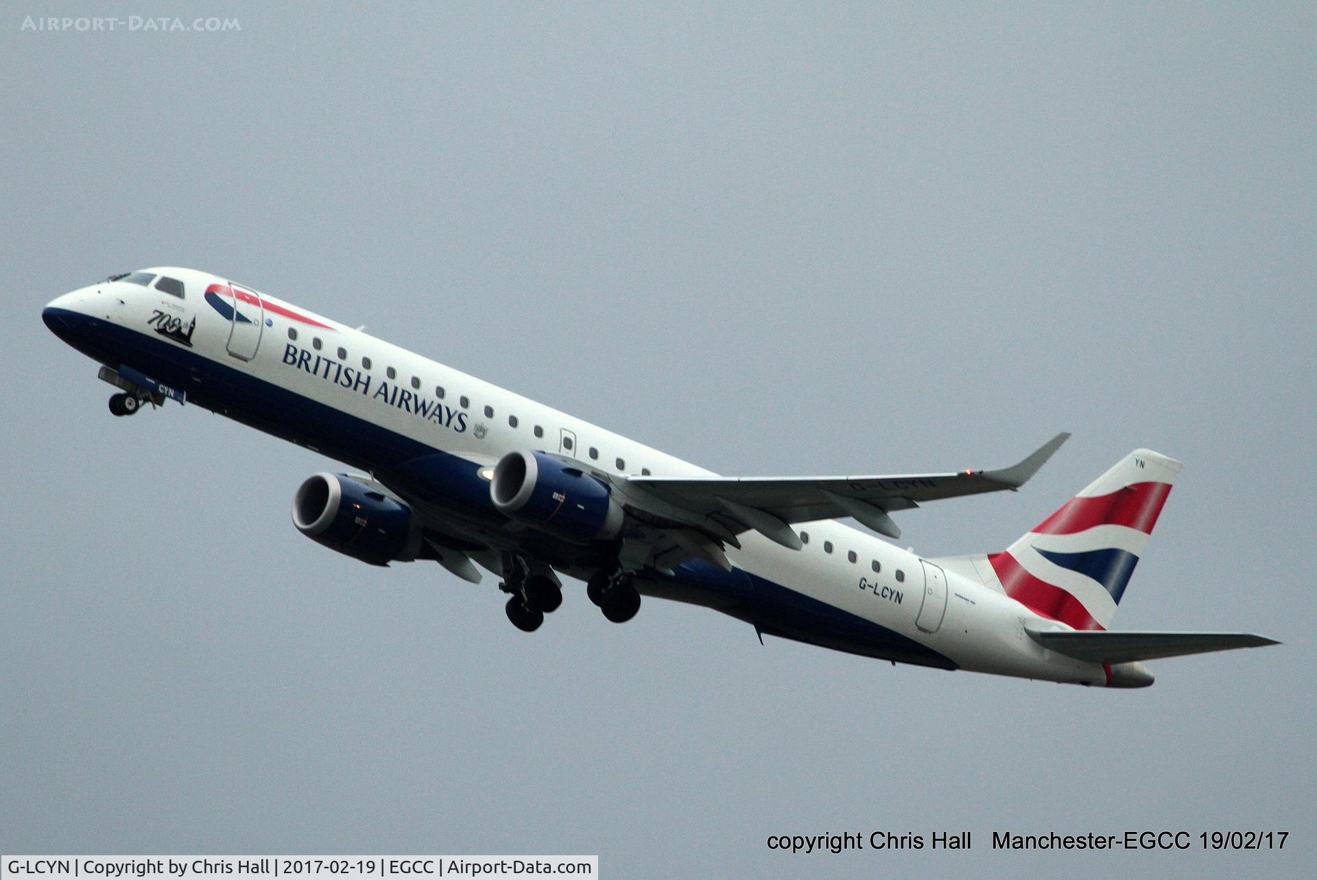 G-LCYN, 2010 Embraer 190SR (ERJ-190-100SR) C/N 19000392, Cityflyer Express