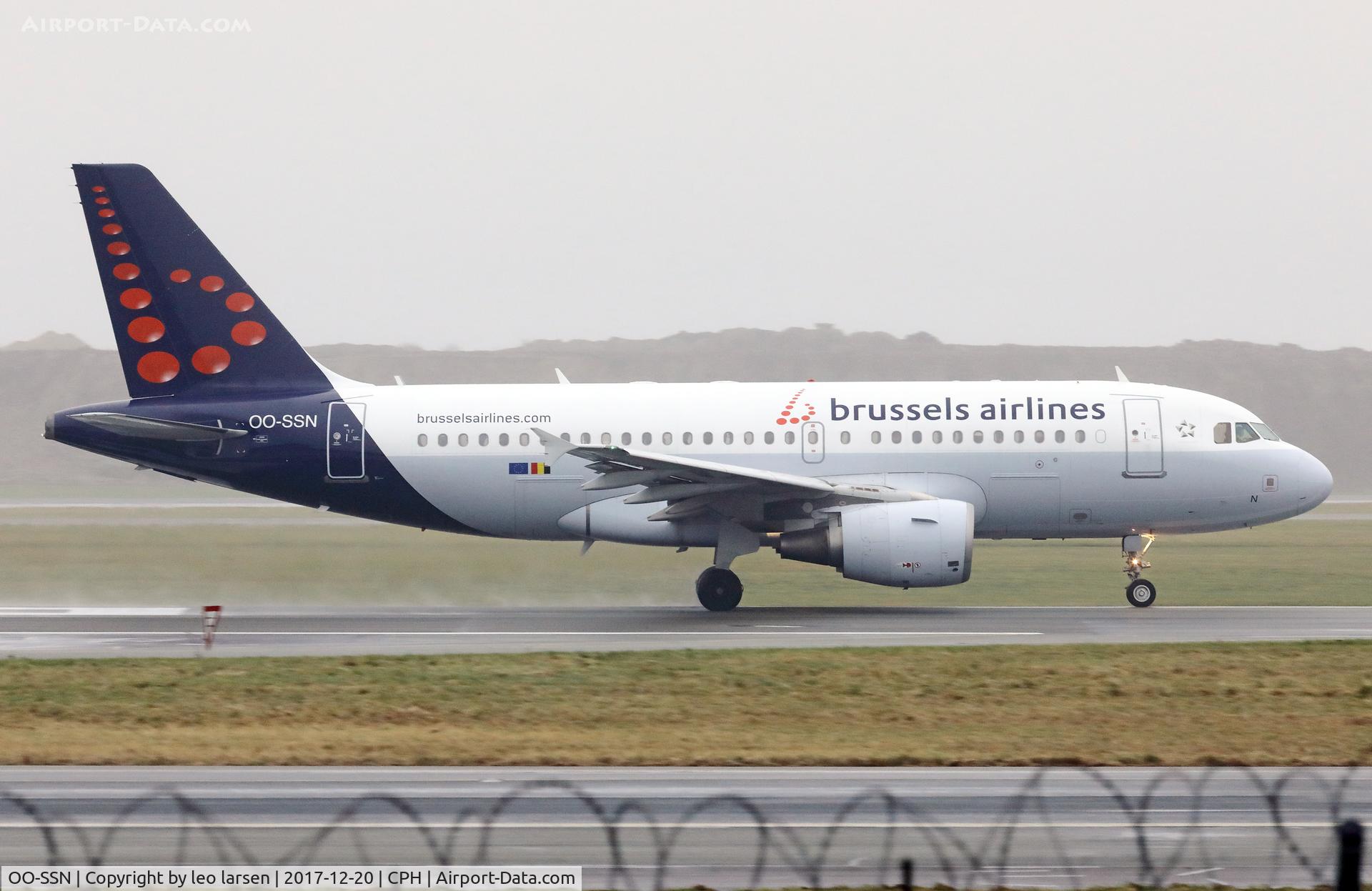 OO-SSN, 2003 Airbus A319-112 C/N 1963, Copenhagen 20.12.2017