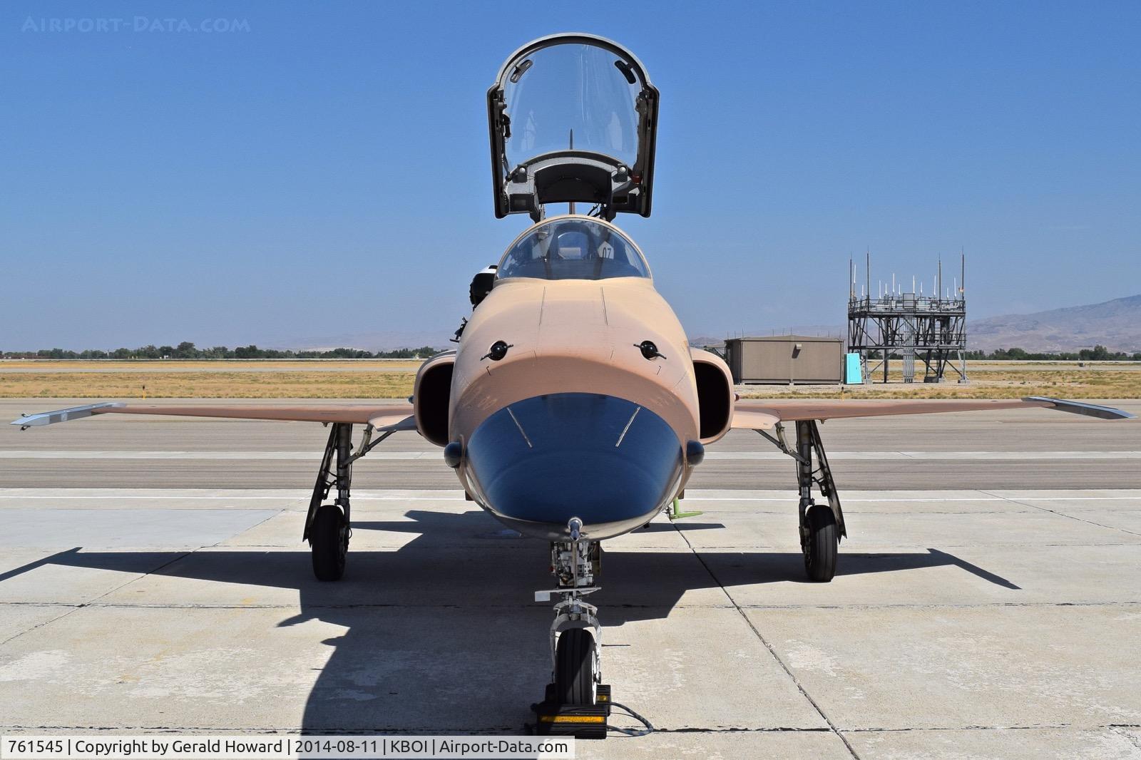761545, Northrop F-5N Tiger II C/N L.1020, Parked on the south GA ramp.  VFC-13  “Saints”  NAS Fallon, NV.