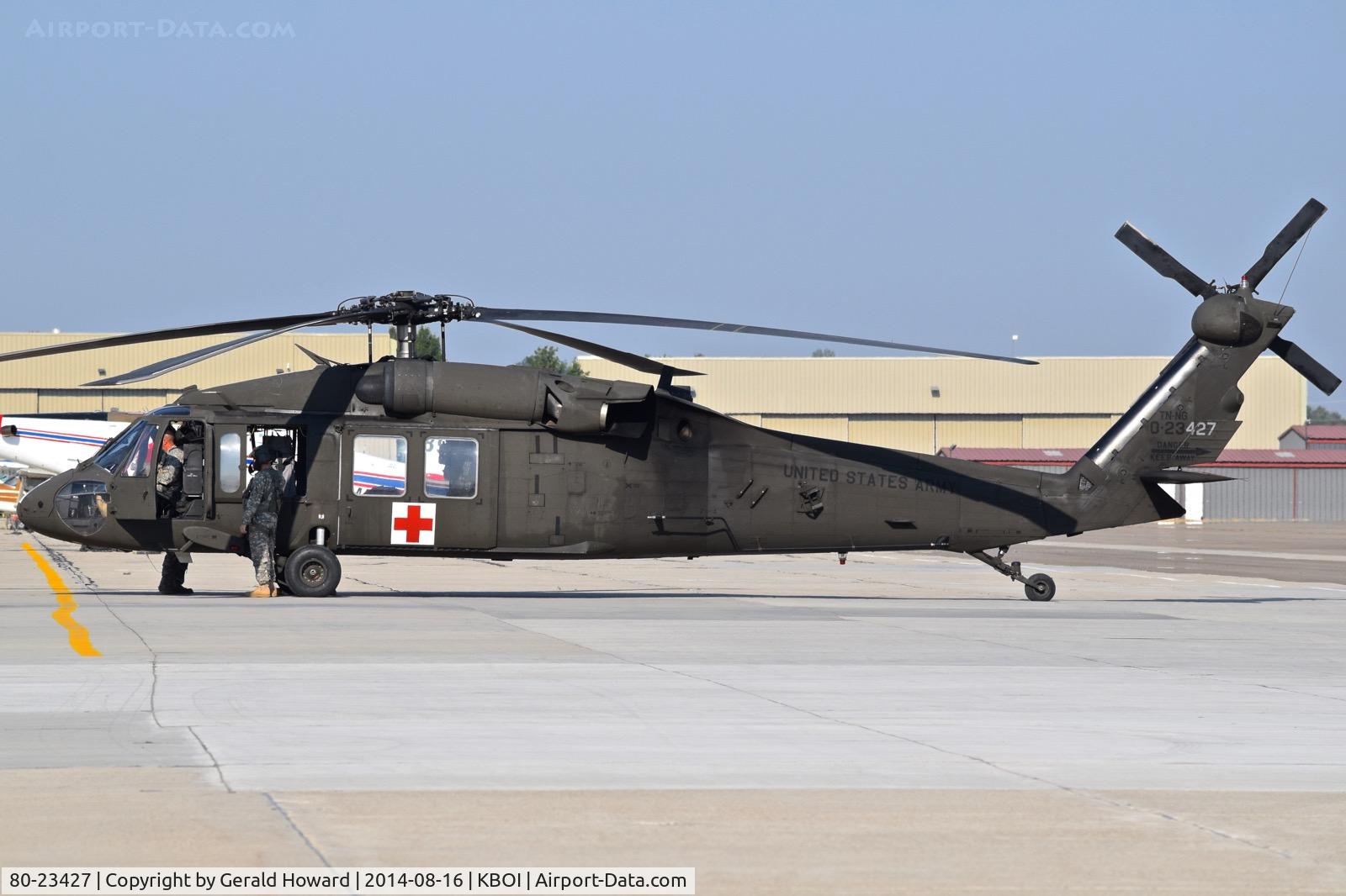 80-23427, 1980 Sikorsky UH-60A Black Hawk C/N 70-185, Parked on south GA ramp. Tennessee Army National Guard.