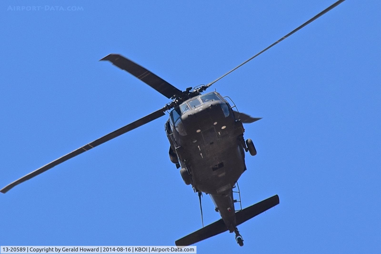 13-20589, 2017 Sikorsky UH-60M Black Hawk C/N unknown, Departing BOI.  1-183rd AVN BN, Idaho Army National Guard