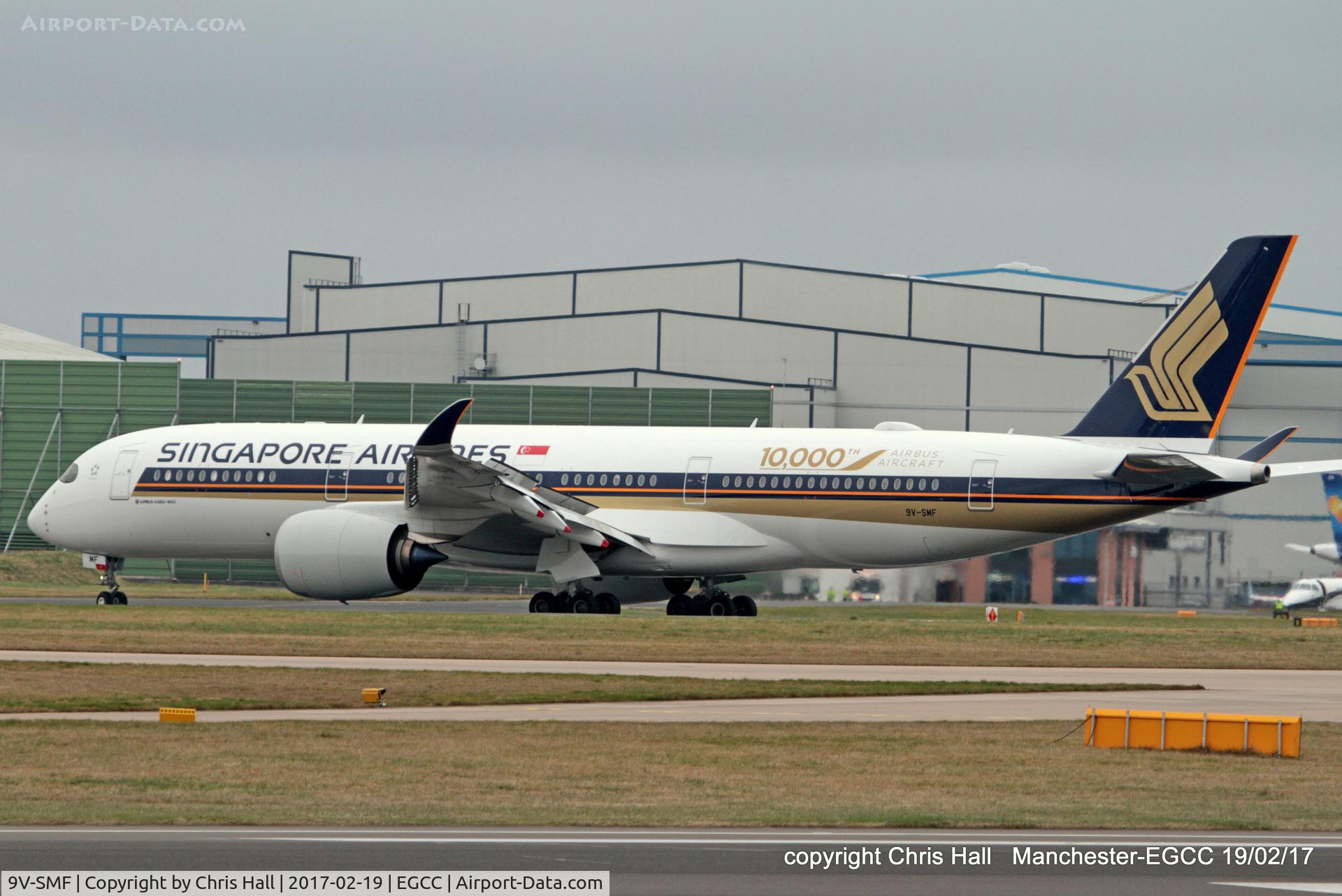 9V-SMF, 2016 Airbus A350-941 C/N 054, Singapore Airlines