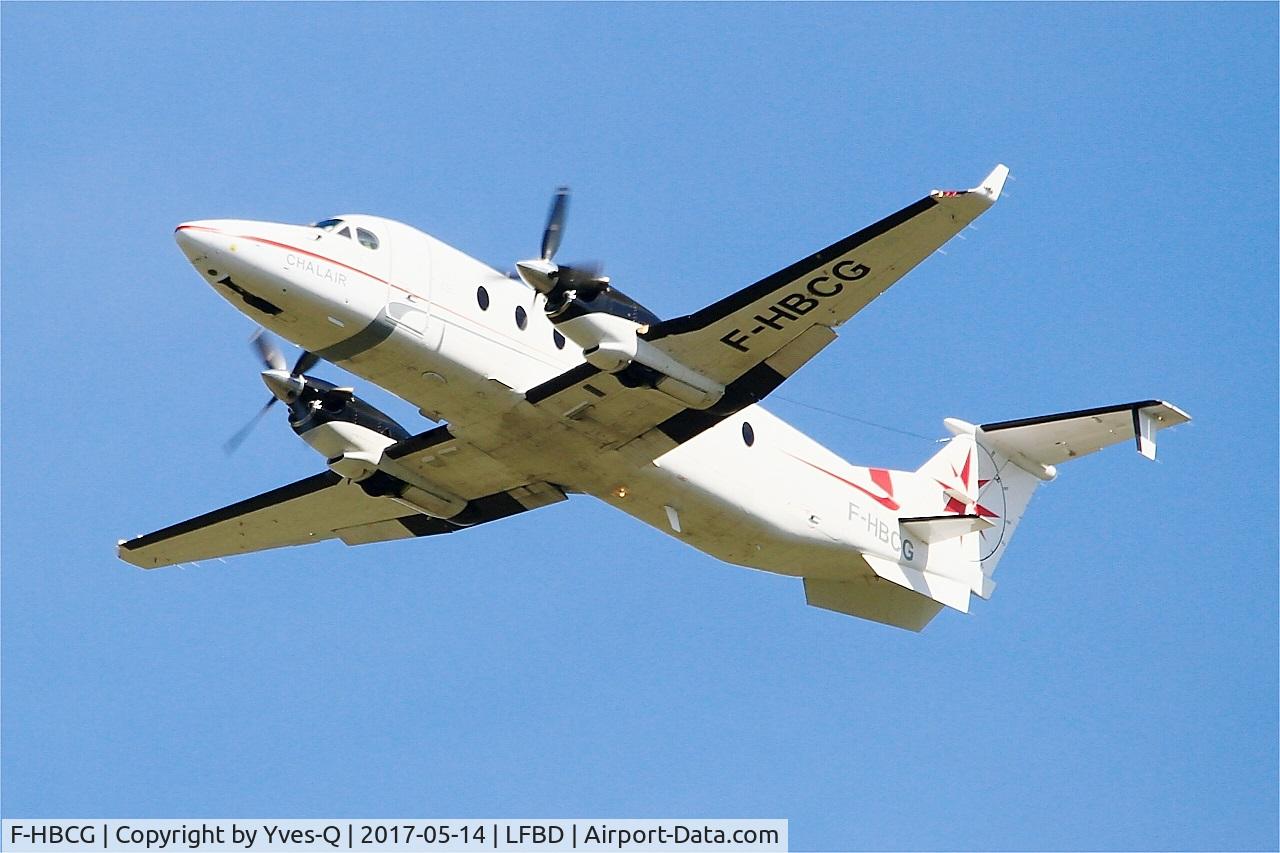 F-HBCG, 1993 Beech 1900D C/N UE-70, Beech 1900D, Take off rwy 23, Bordeaux-Mérignac airport (LFBD-BOD)