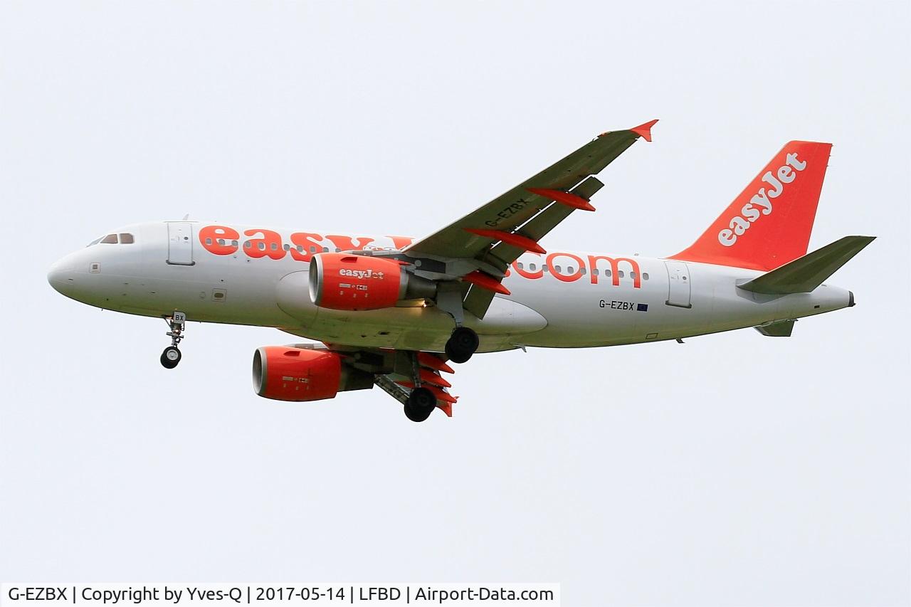 G-EZBX, 2007 Airbus A319-111 C/N 3137, Airbus A319-111, Short approach rwy 23, Bordeaux-Mérignac airport (LFBD-BOD)
