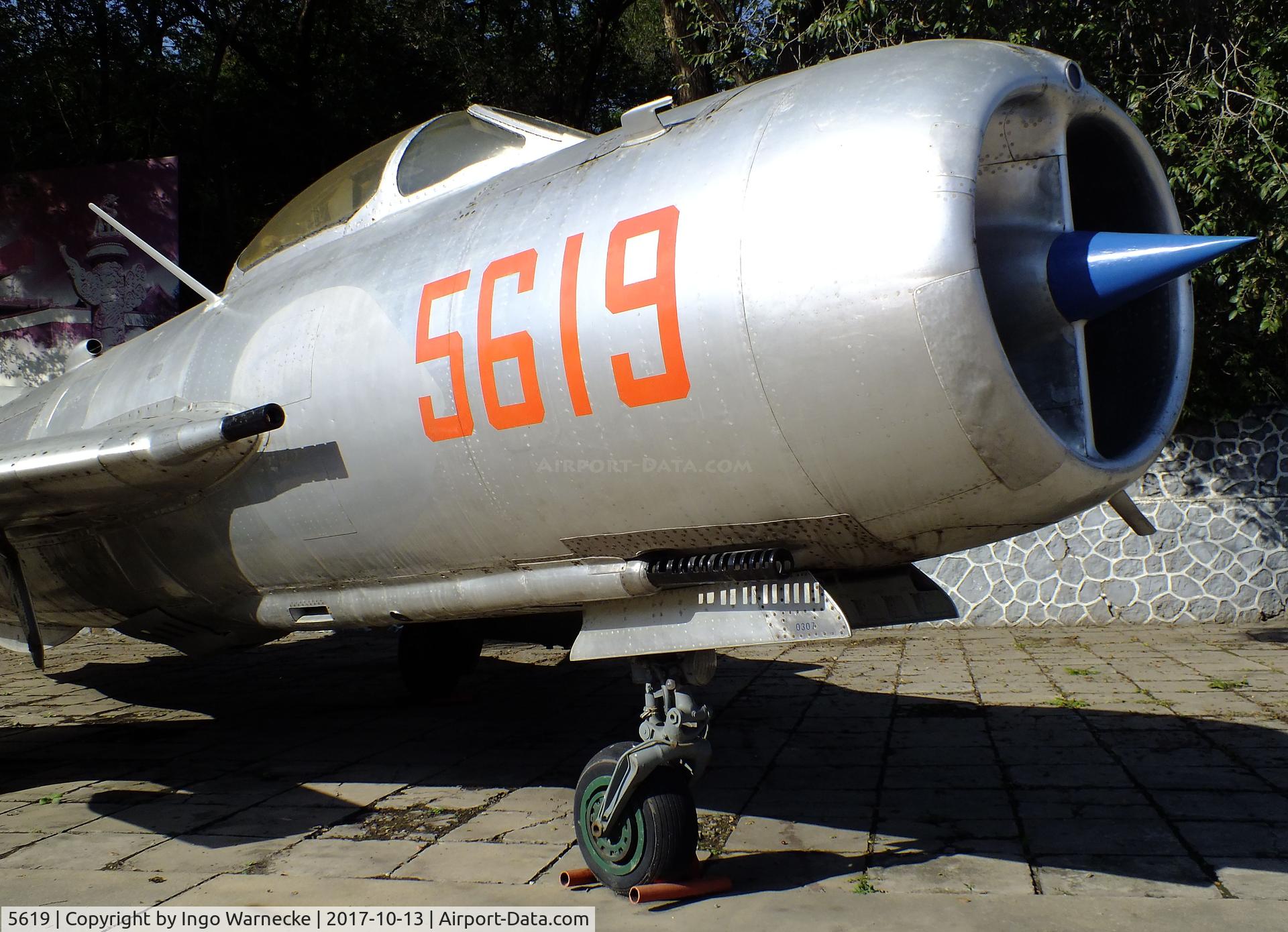 5619, Shenyang J-6 C/N 0207, Shenyang J-6 I (chinese version similar to MiG-19S) FARMER at the China Aviation Museum Datangshan