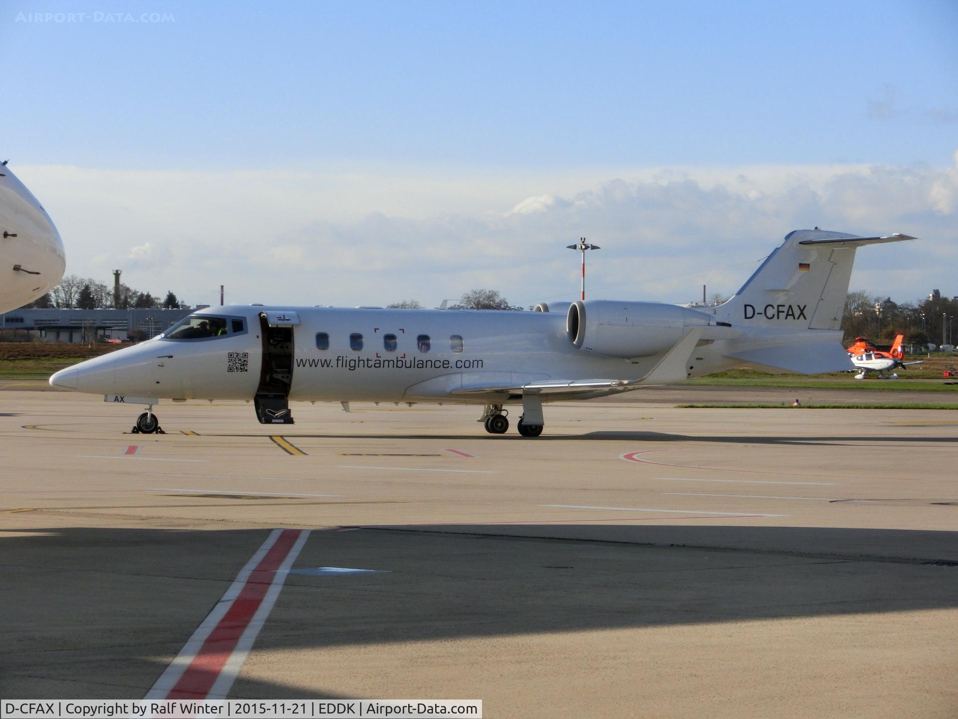 D-CFAX, 2002 Gates Learjet LJ60 C/N 249, Learjet 60 - IFA FAI Air Service - 60-249 - D-CFAX - 21.11.2015 - CGN