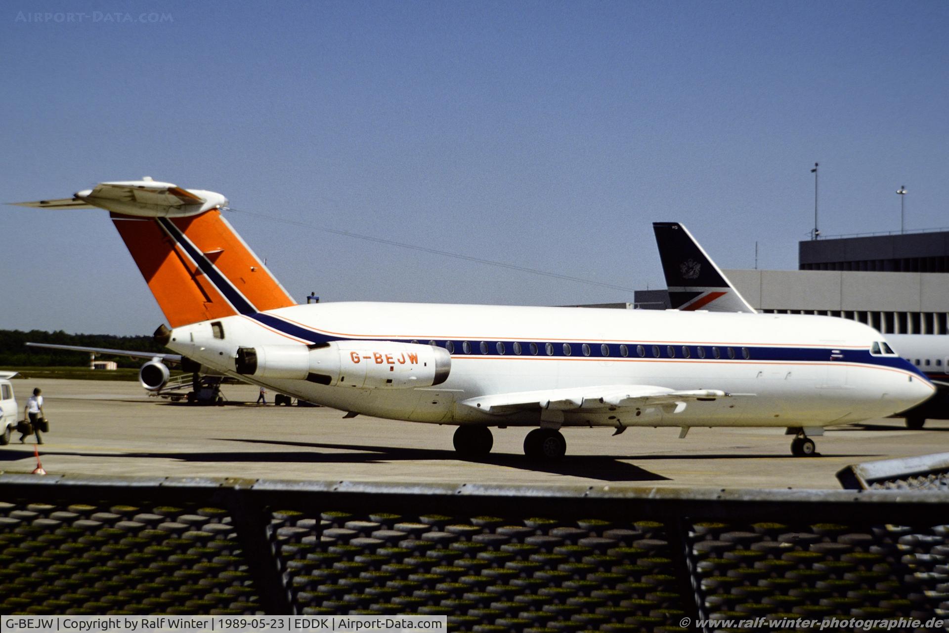 G-BEJW, 1968 BAC 111-423ET One-Eleven C/N BAC.154, BAC 111-423ET One-Eleven - Ford Motors Com. - BAC.154 - G-BEJW - 23.05.1989 - CGN