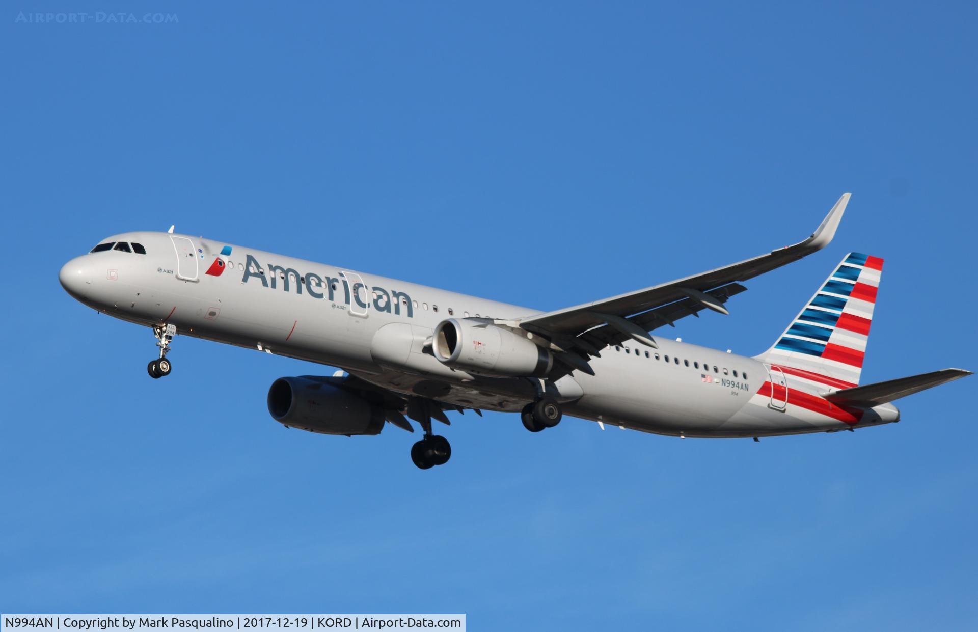 N994AN, 2016 Airbus A321-231 C/N 7407, Airbus A321