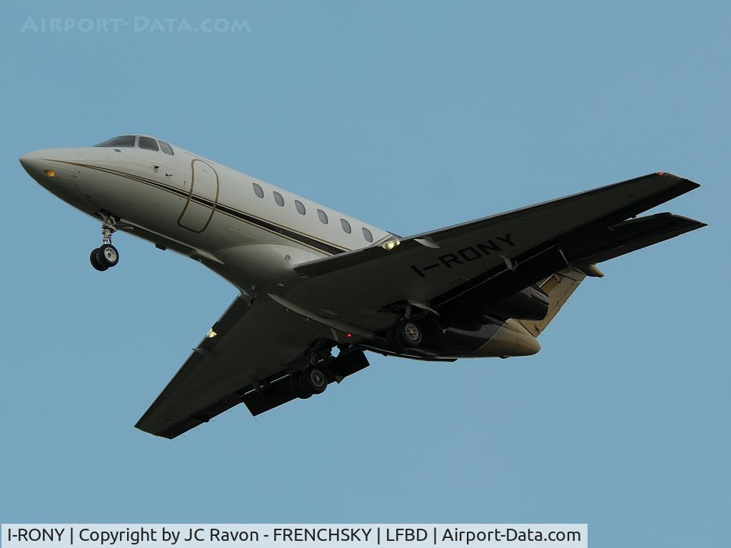 I-RONY, 2000 Raytheon Hawker 800XP C/N 258506, Alba Servizi Aerotransporti