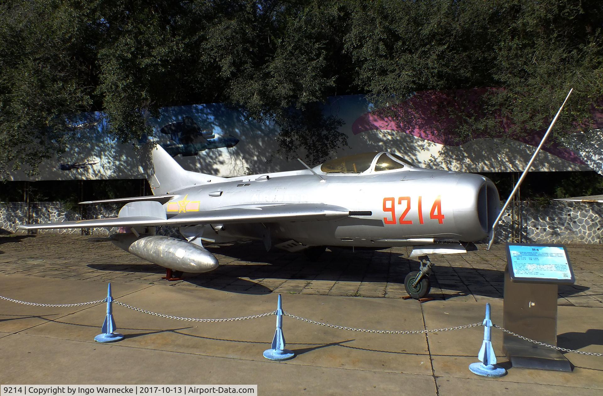 9214, Shenyang J-6 C/N Not found 9214, Shenyang J-6 (chinese version similar to MiG-19S) FARMER at the China Aviation Museum Datangshan