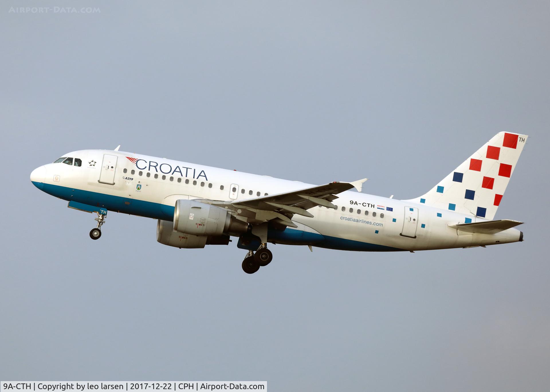9A-CTH, 1998 Airbus A319-112 C/N 833, Copenhagen 22.12.2017