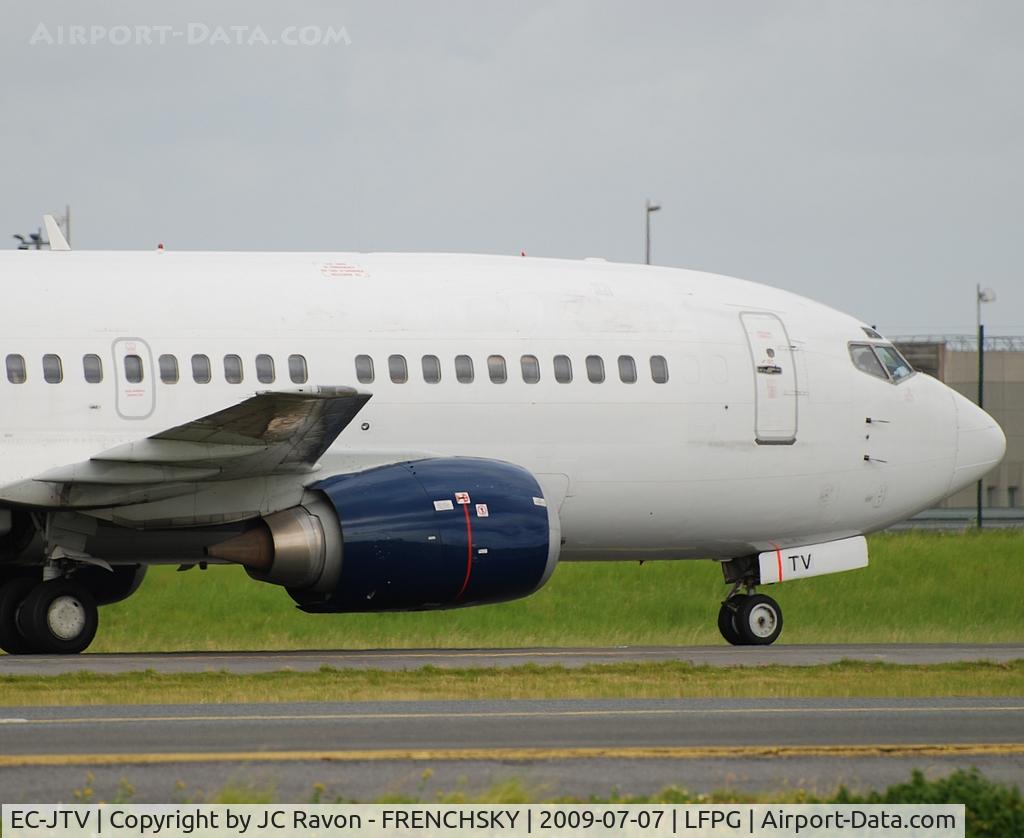 EC-JTV, 1988 Boeing 737-33A C/N 24027, Hola Airlines to CDG terminal 3 (now AWAS N270AW
)