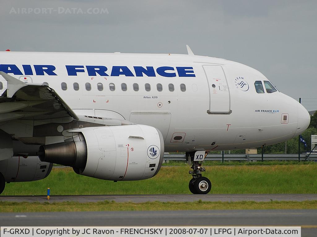 F-GRXD, 2002 Airbus A319-111 C/N 1699, Air France