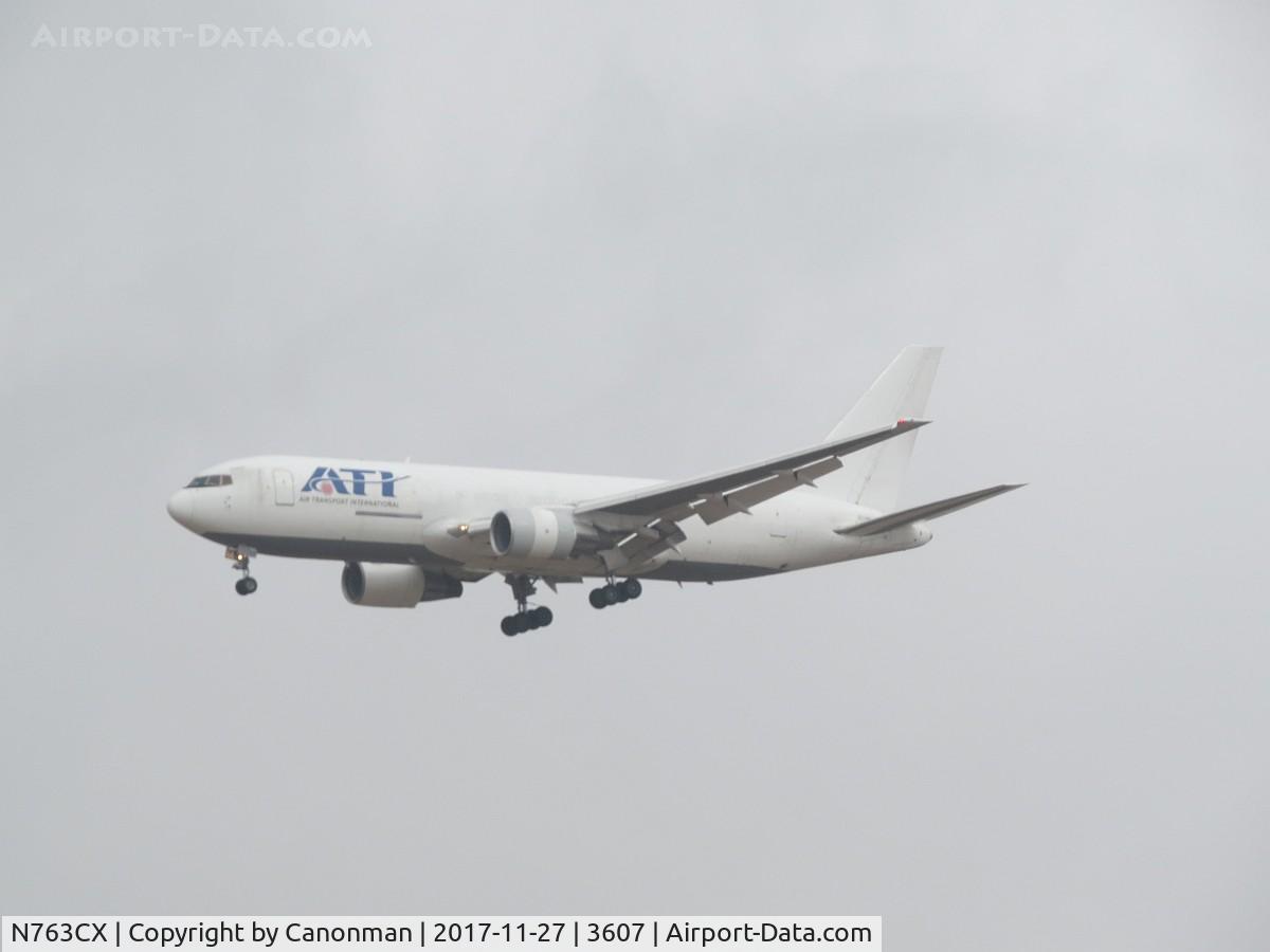 N763CX, 1983 Boeing 767-232 C/N 22223, Landing