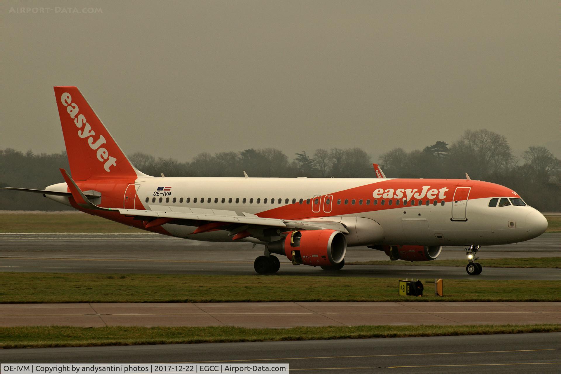 OE-IVM, 2017 Airbus A320-214 C/N 7537, taxing in after landing.