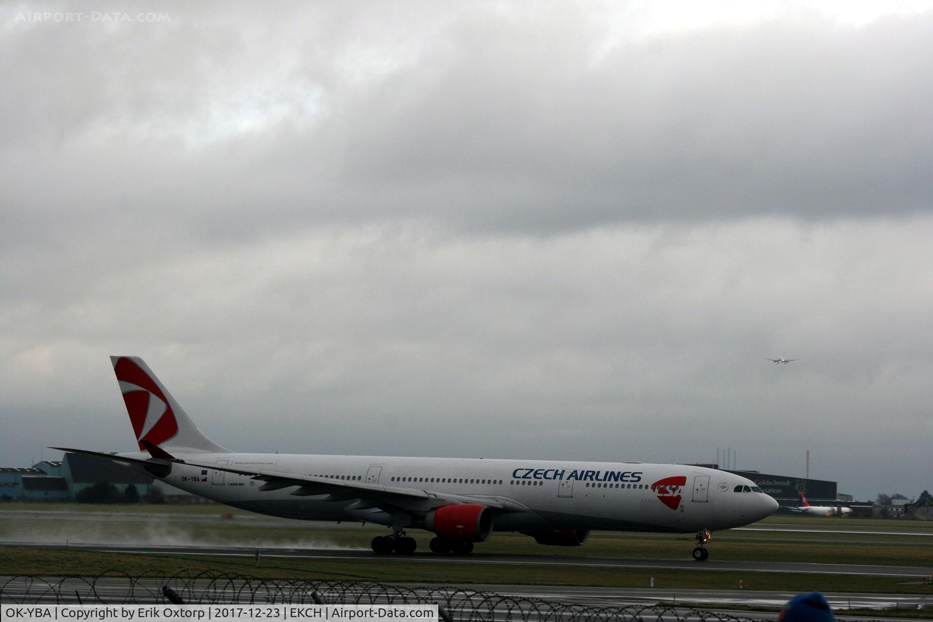 OK-YBA, 2001 Airbus A330-323X C/N 425, OK-YBA taking off rw 22R.