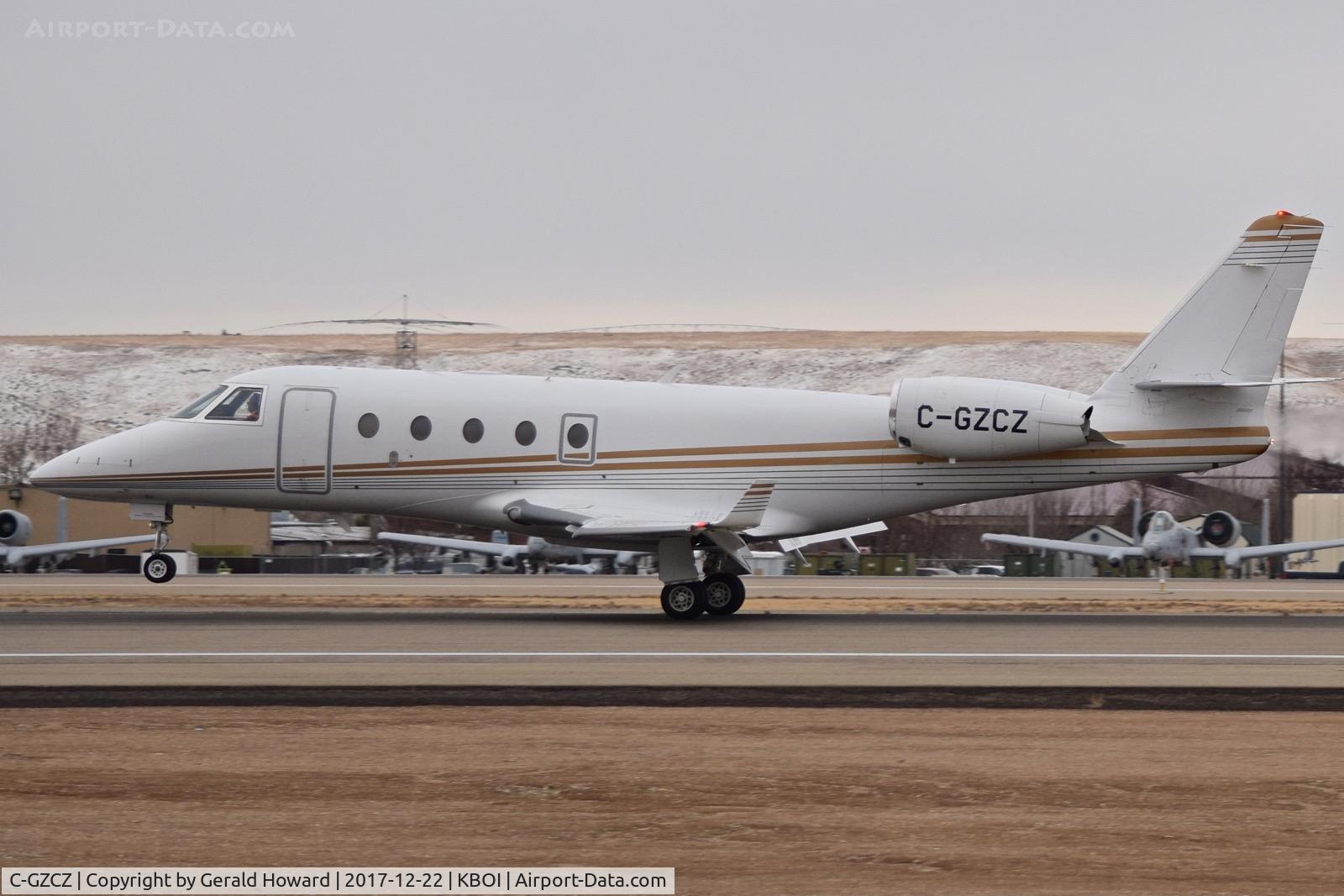 C-GZCZ, 2008 Israel Aerospace Industries Gulfstream G150 C/N 273, Landing roll out on RWY 10L.