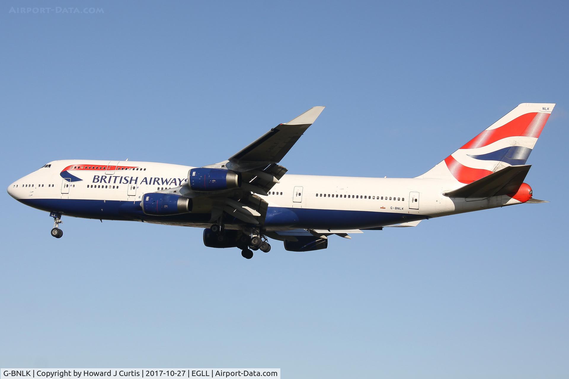 G-BNLK, 1990 Boeing 747-436 C/N 24053, On approach