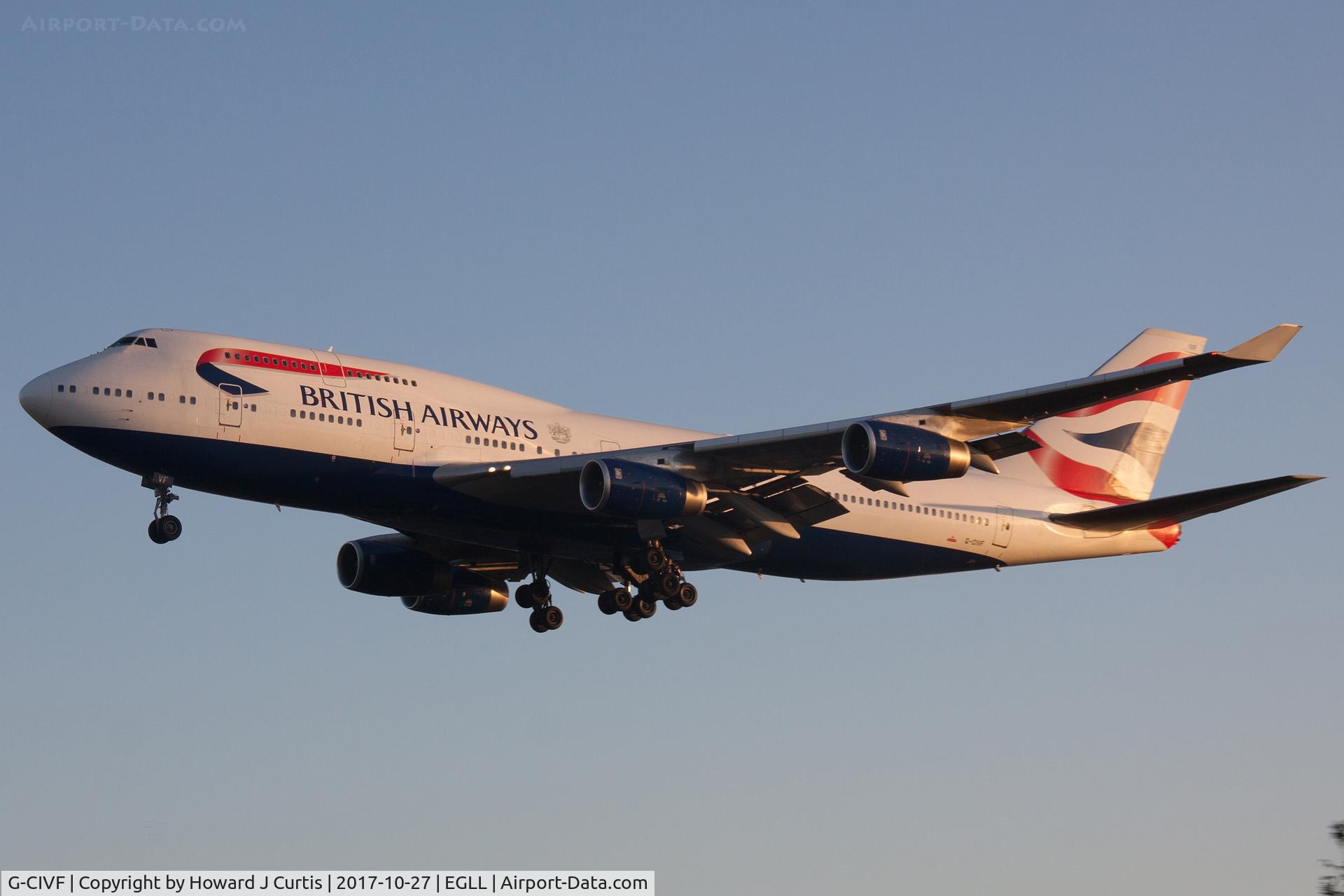 G-CIVF, 1995 Boeing 747-436 C/N 25434, On approach